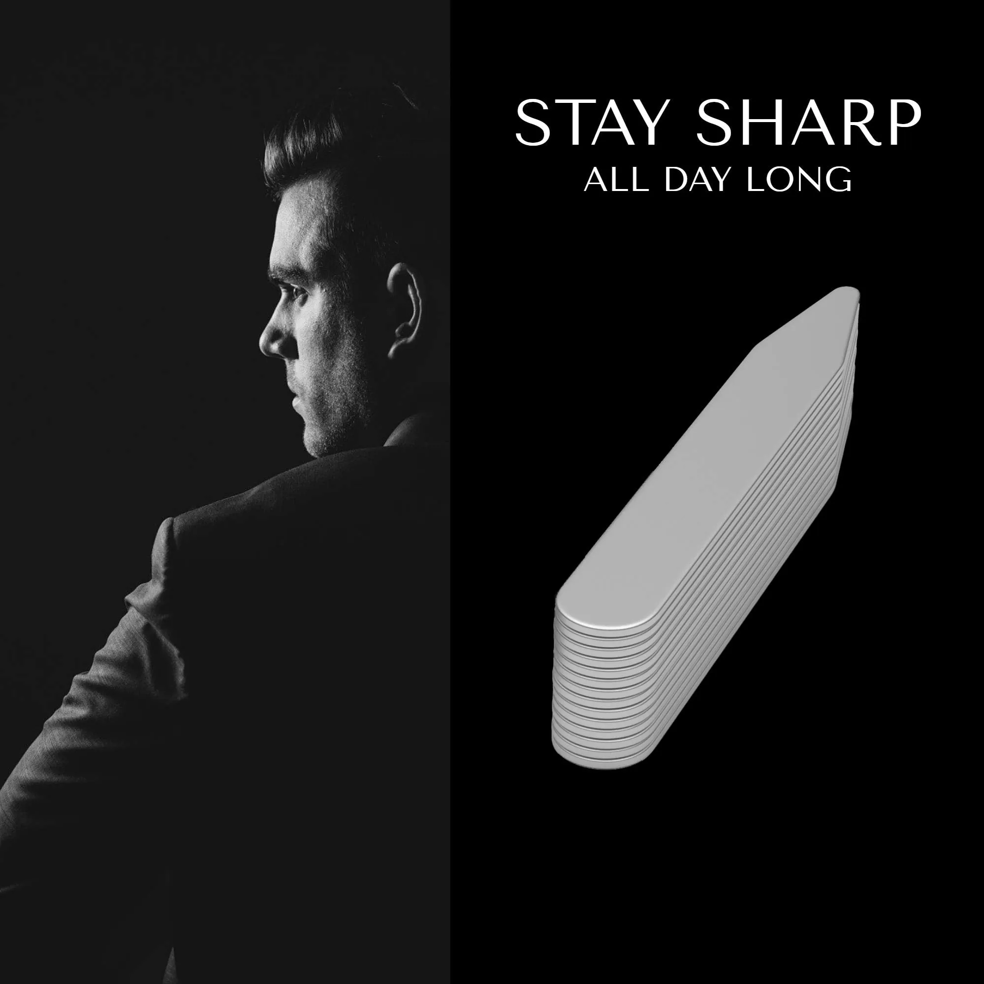 2.5" Stainless Steel Collar Stays for Men- Set of 36 Dress Shirt Collar Stays