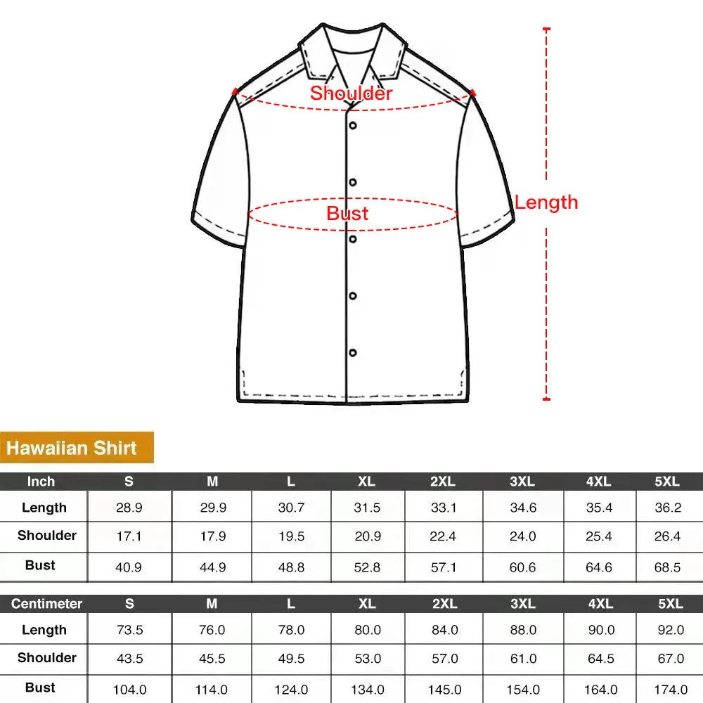 4FunGift® Customized Face Hawaiian Shirt Oversize Unisex Lapel Short Sleeve Shirt American Style Flag Print
