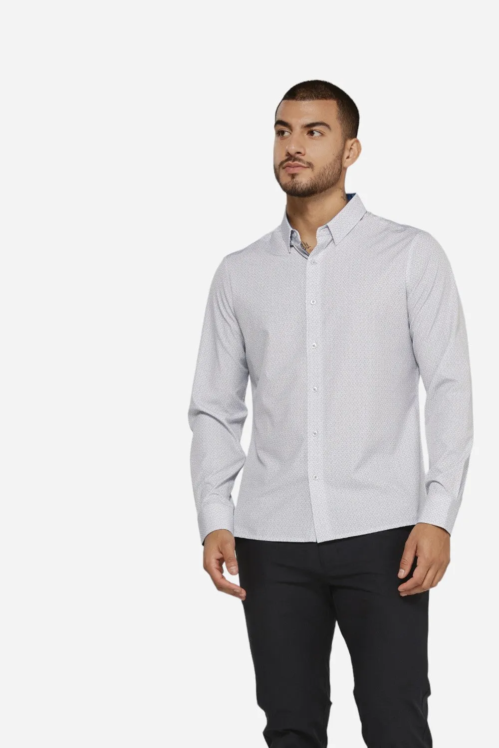 7 Diamonds Willem Long Sleeve White