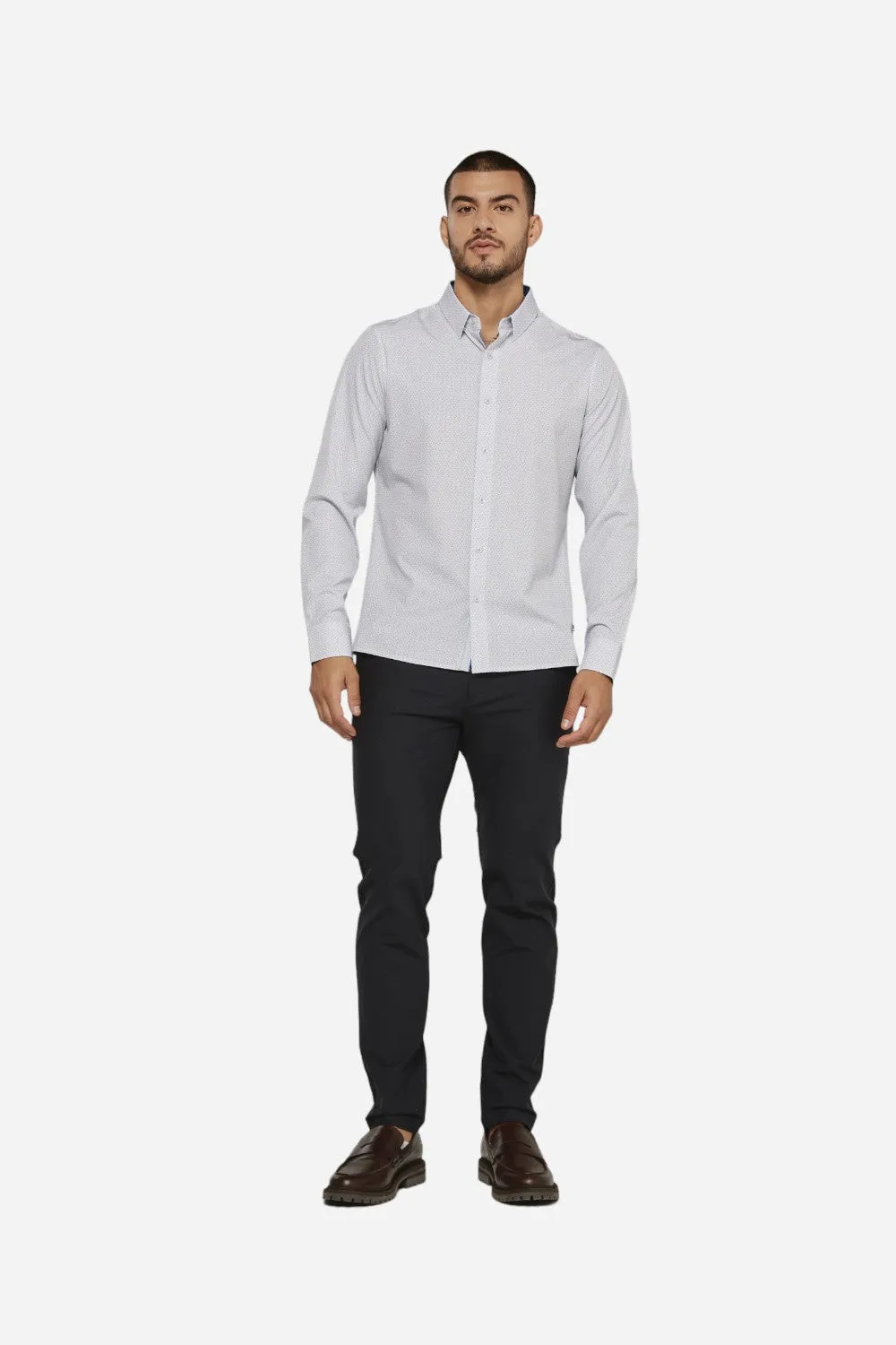 7 Diamonds Willem Long Sleeve White