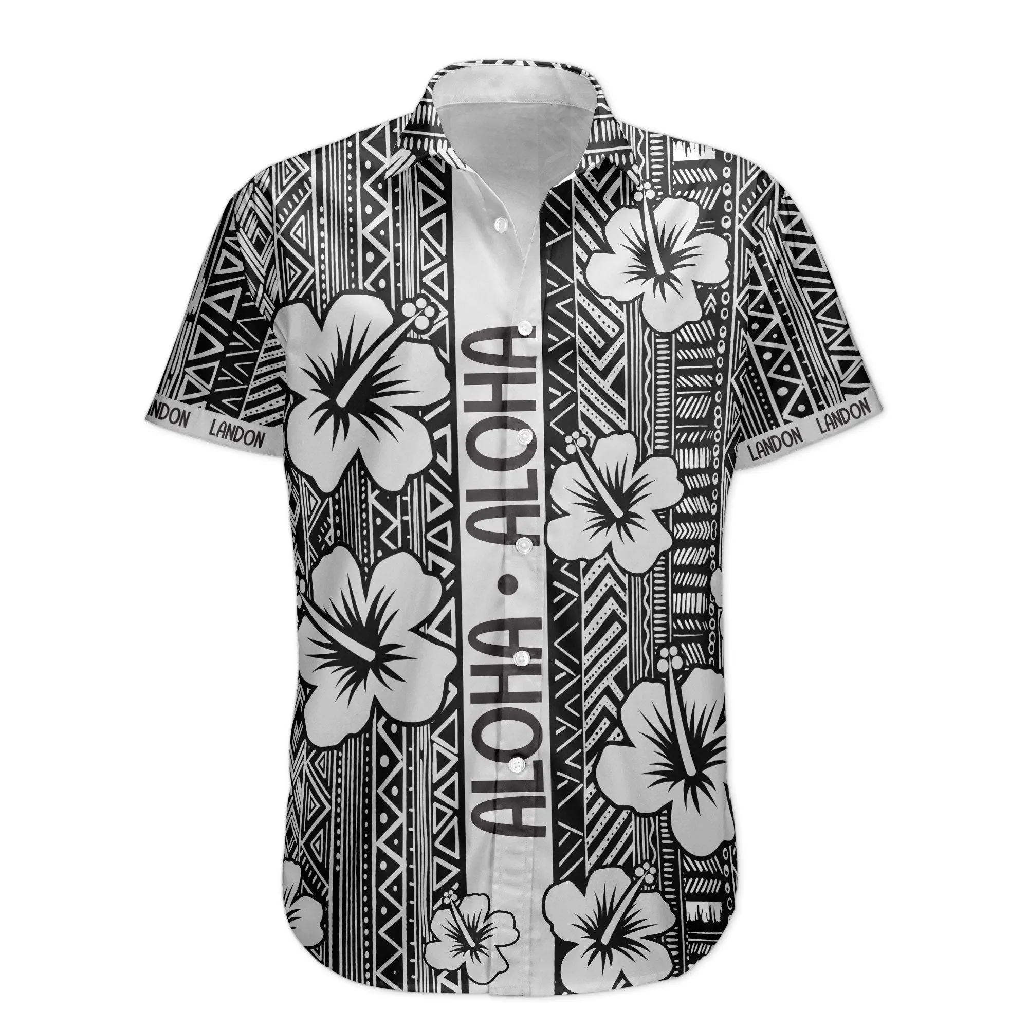 Aloha Vintage Hibiscus Tropical Pattern Gift For Men Family - Custom Hawaiian Shirts