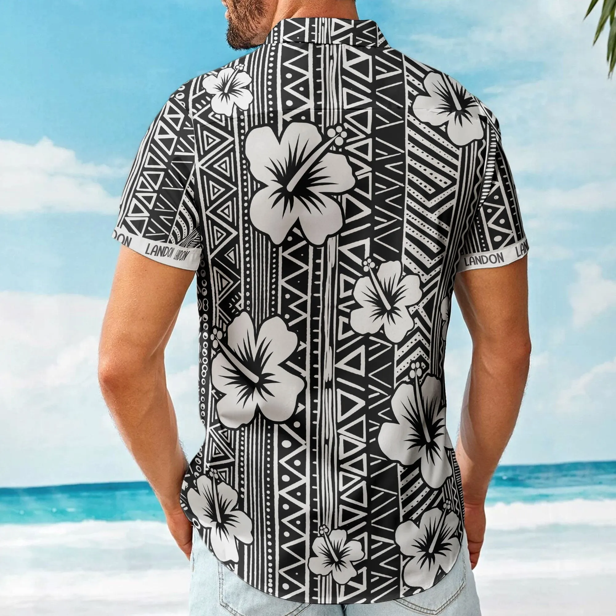 Aloha Vintage Hibiscus Tropical Pattern Gift For Men Family - Custom Hawaiian Shirts