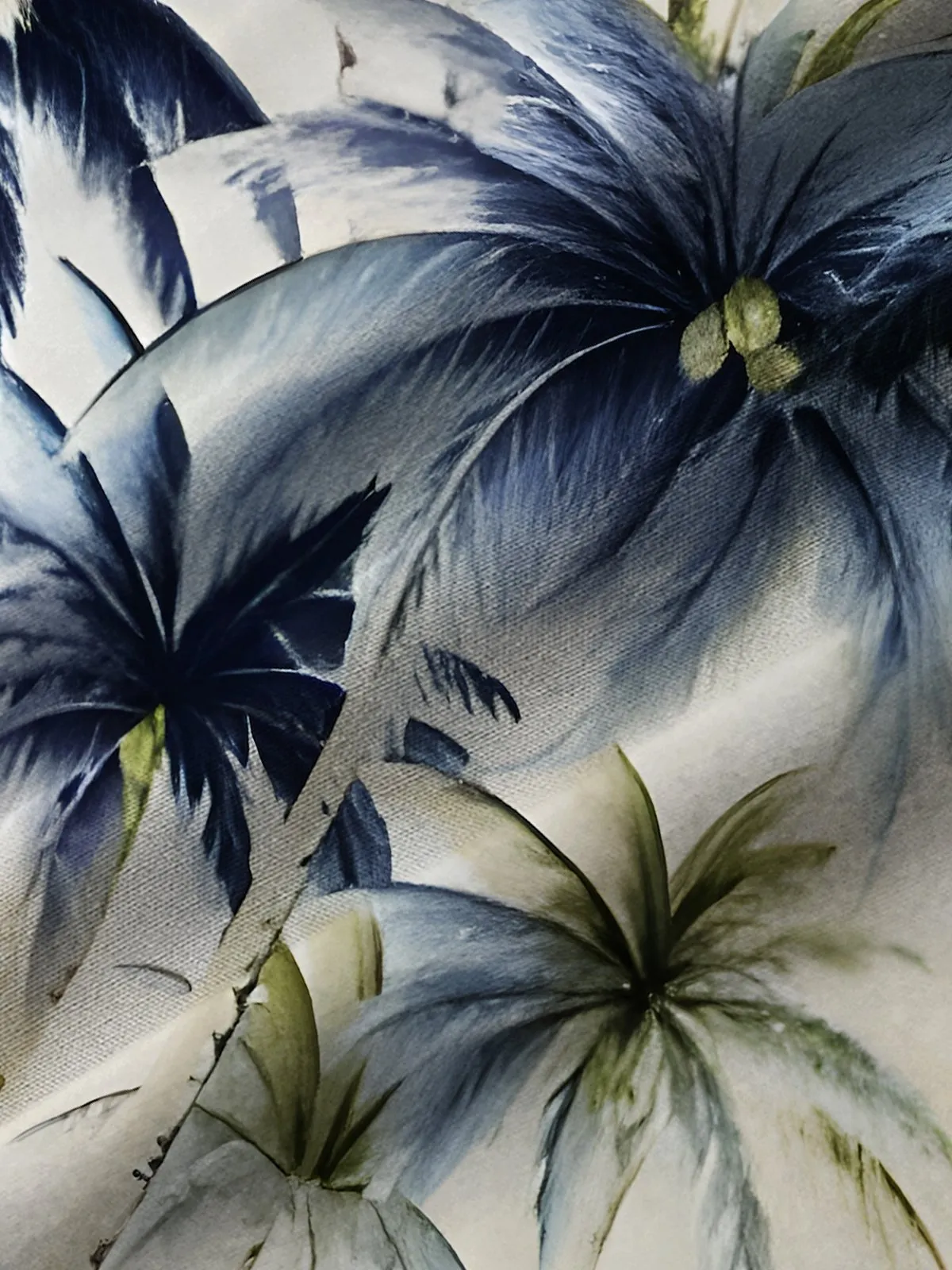 Alohadaddy Beach Vacation Khaki Men's Hawaiian Shirts Vintage Coconut Tree Stretch Easy Care Pocket Camp Shirts