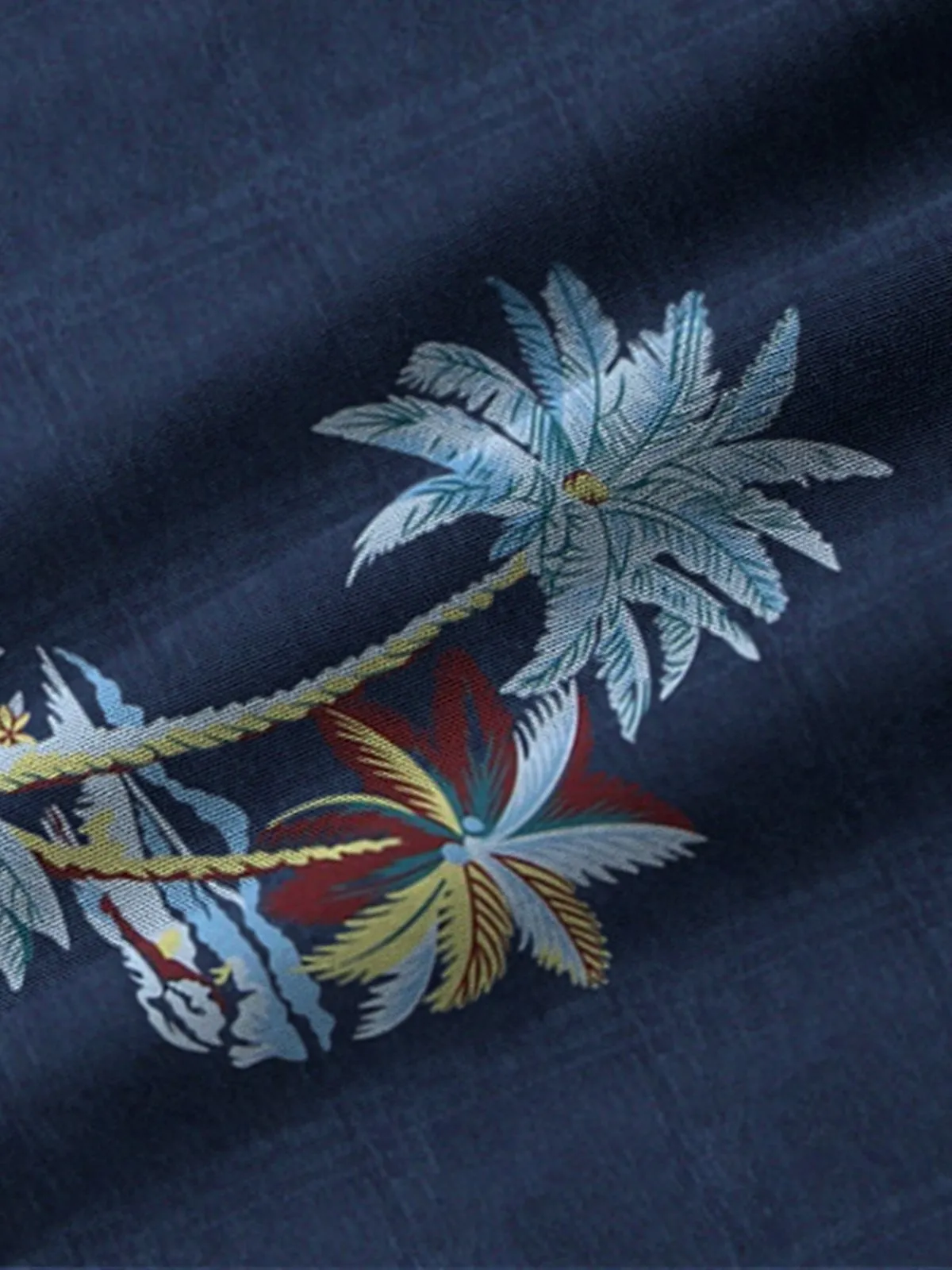 Alohadaddy Casual Check Lsland Coconut Tree Print Decoration Men's Hawaiian Holiday Plus Size Aloha Shirts
