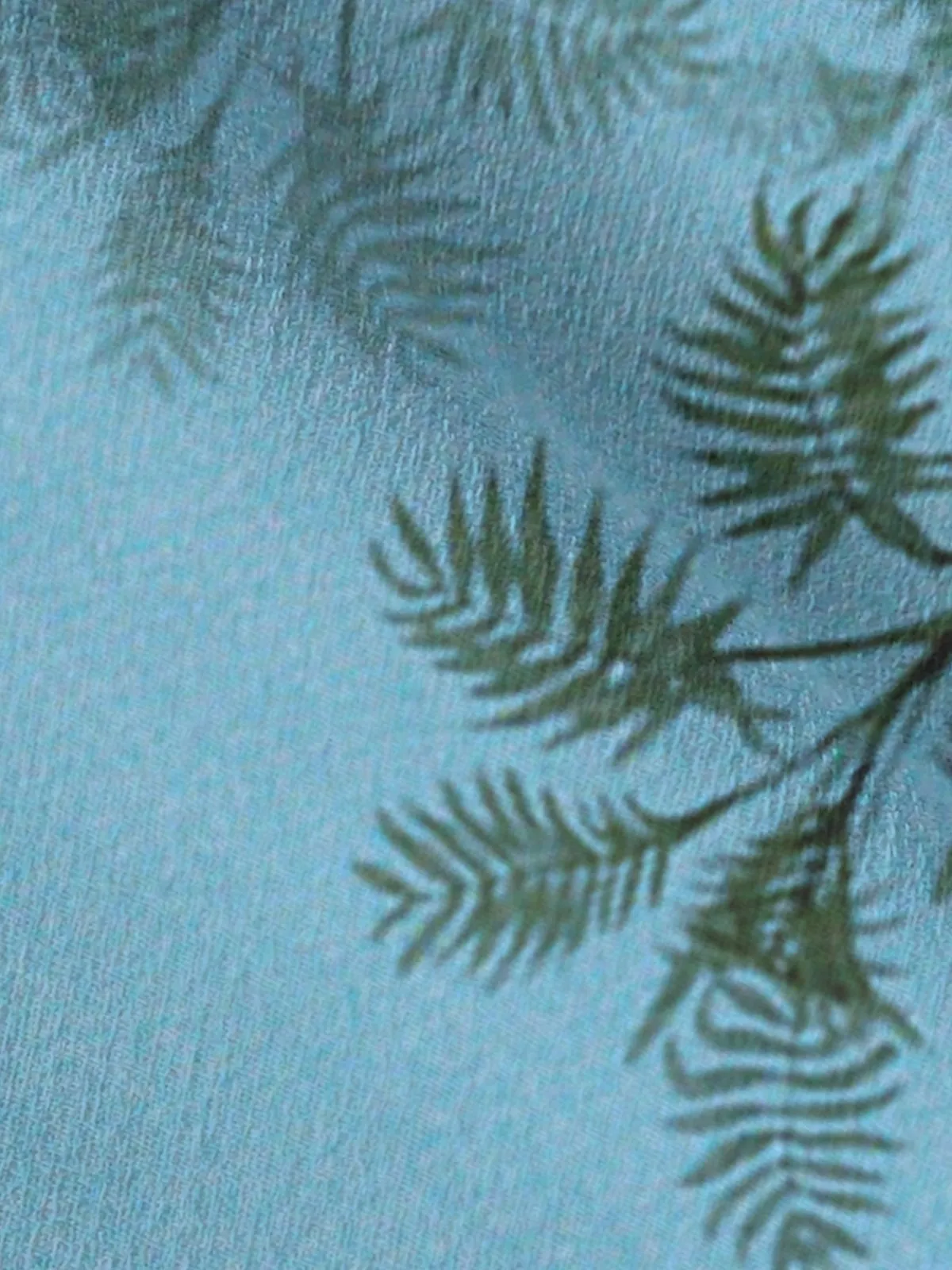 Alohadaddy Casual Cotton-Linen Palm Leaves And Greenery Men's Hawaiian Holiday Plus Size Breathable Natural Shirts