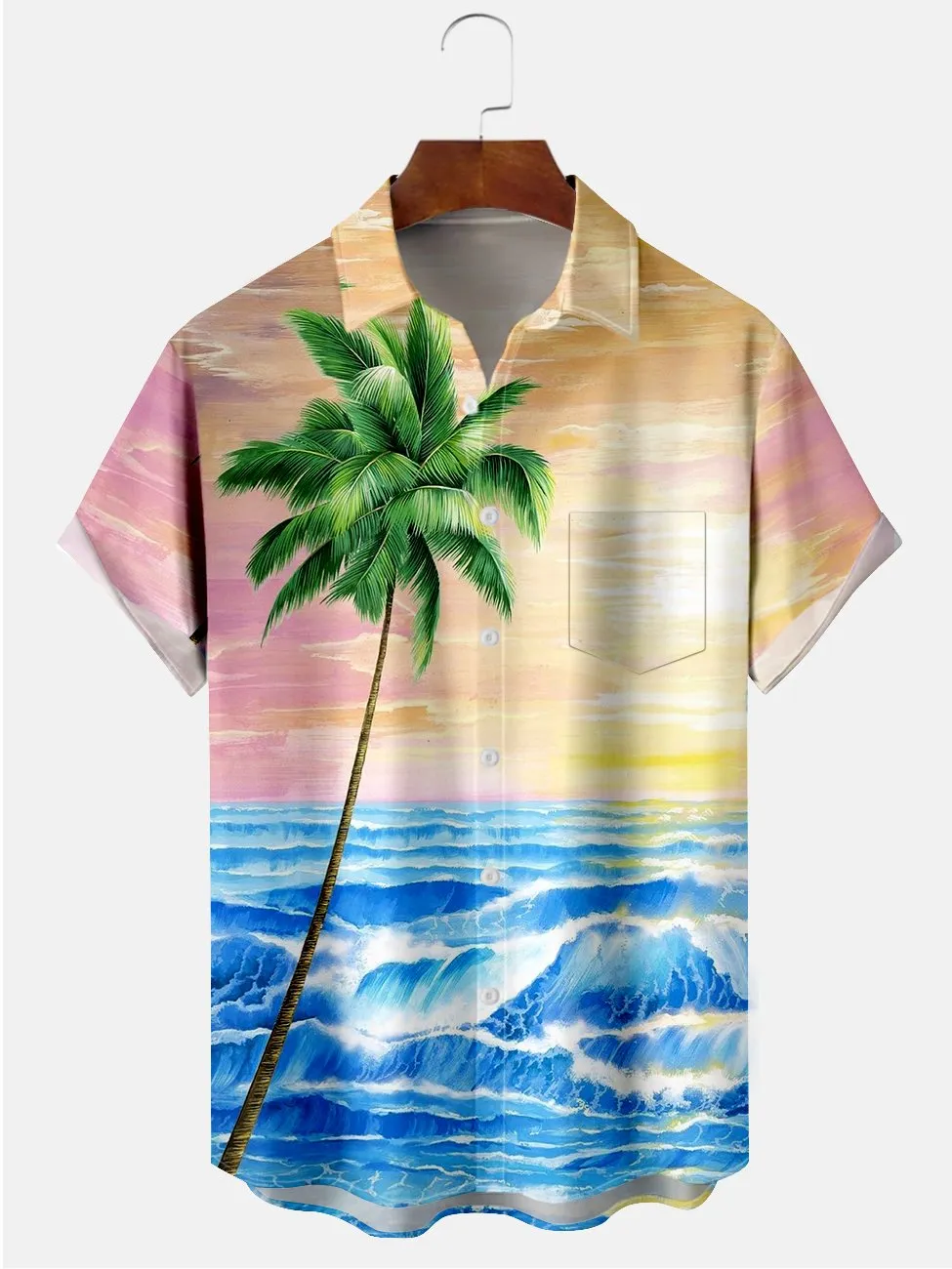 Alohadaddy Hawaii Holiday Illustration Casual Plus Size Shirts