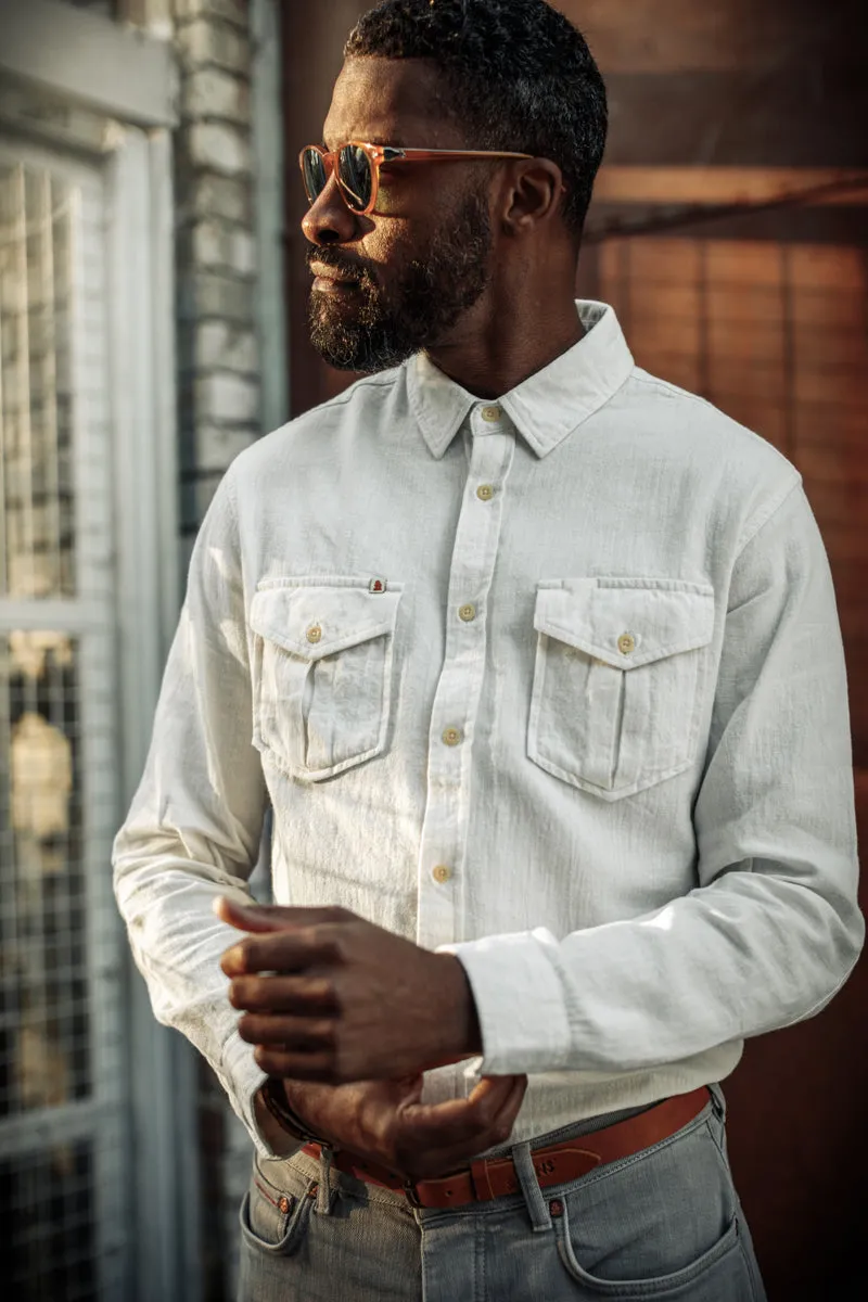 &SONS Coast Long Sleeve Shirt Off White