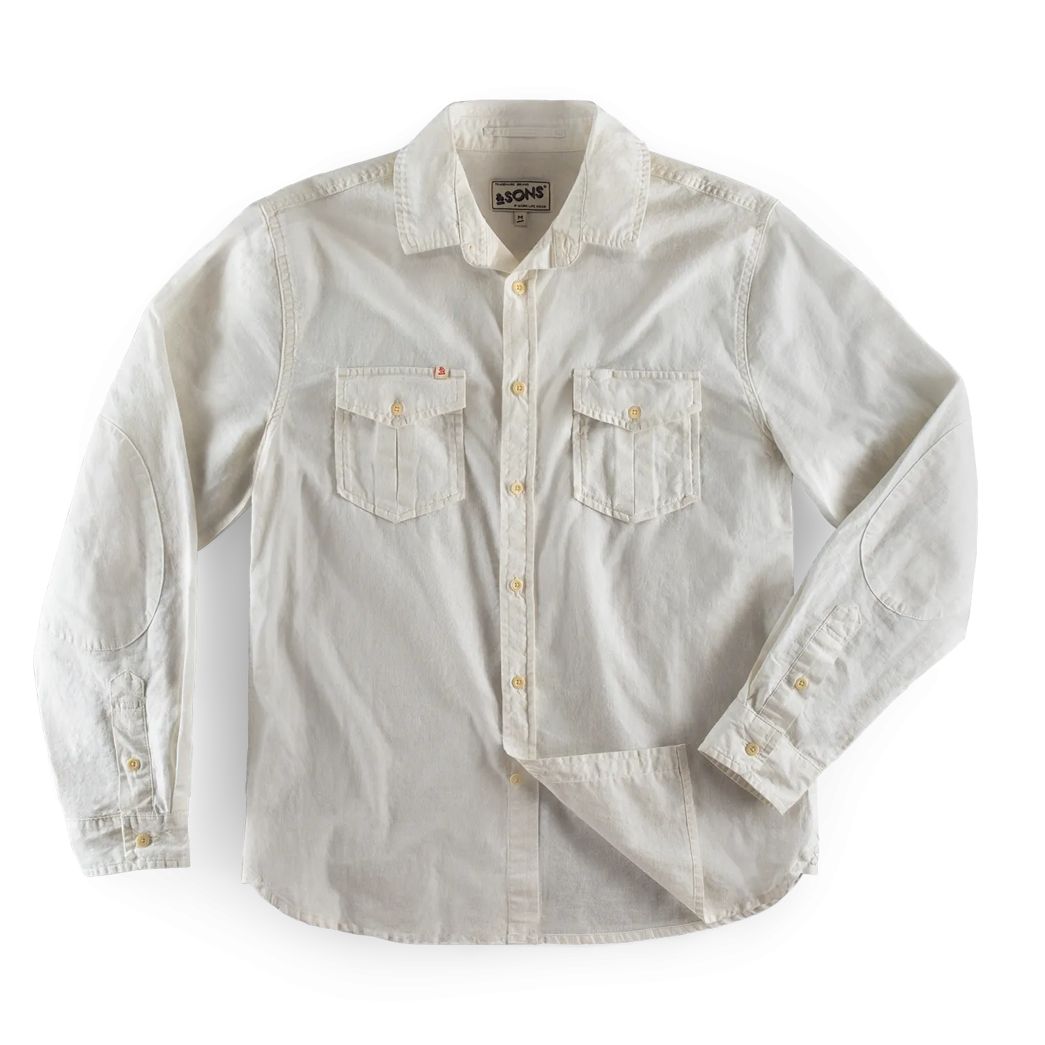 &SONS Coast Long Sleeve Shirt Off White