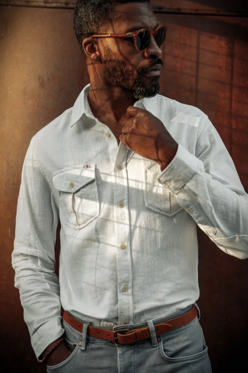 &SONS Coast Long Sleeve Shirt Off White