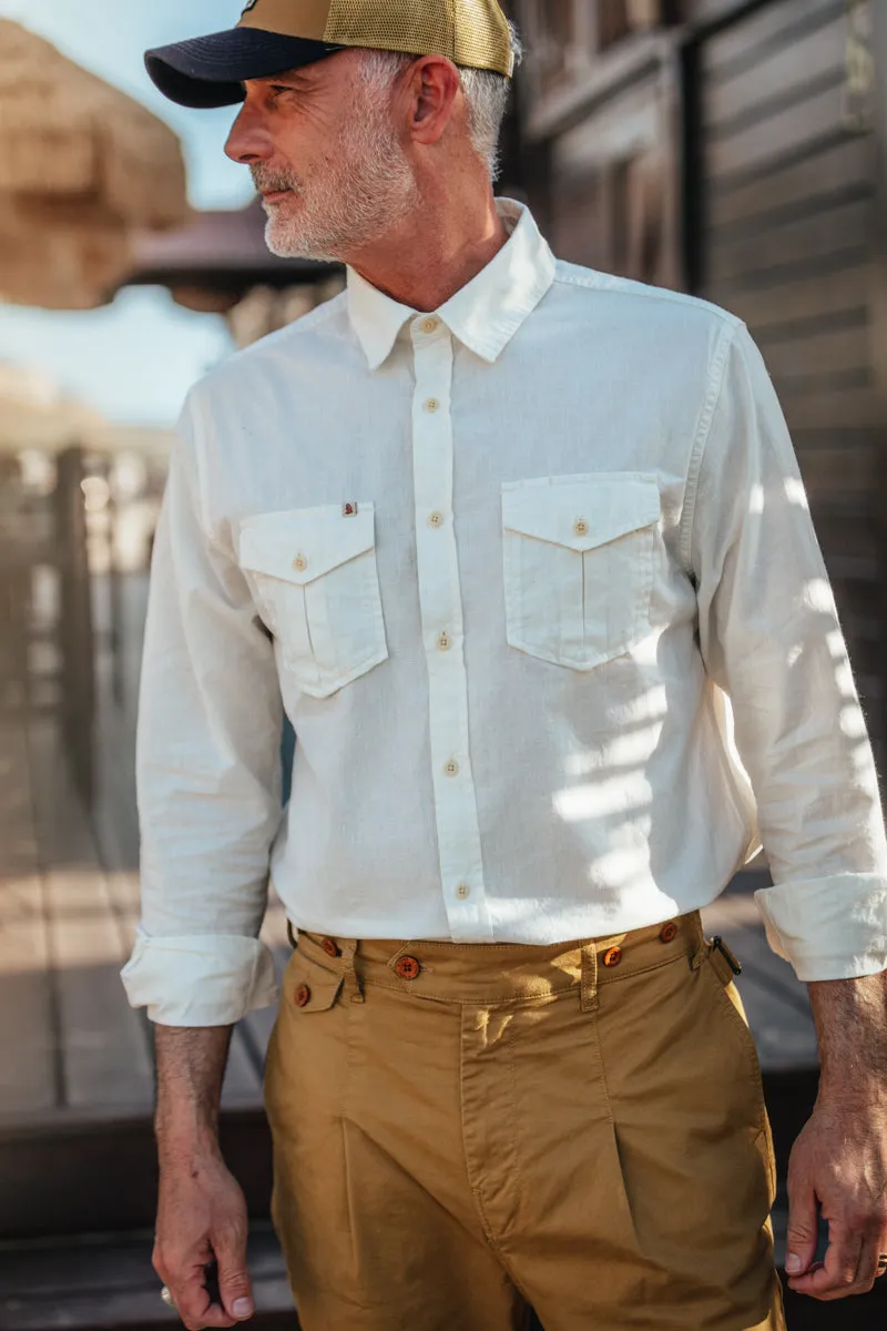 &SONS Coast Long Sleeve Shirt Off White