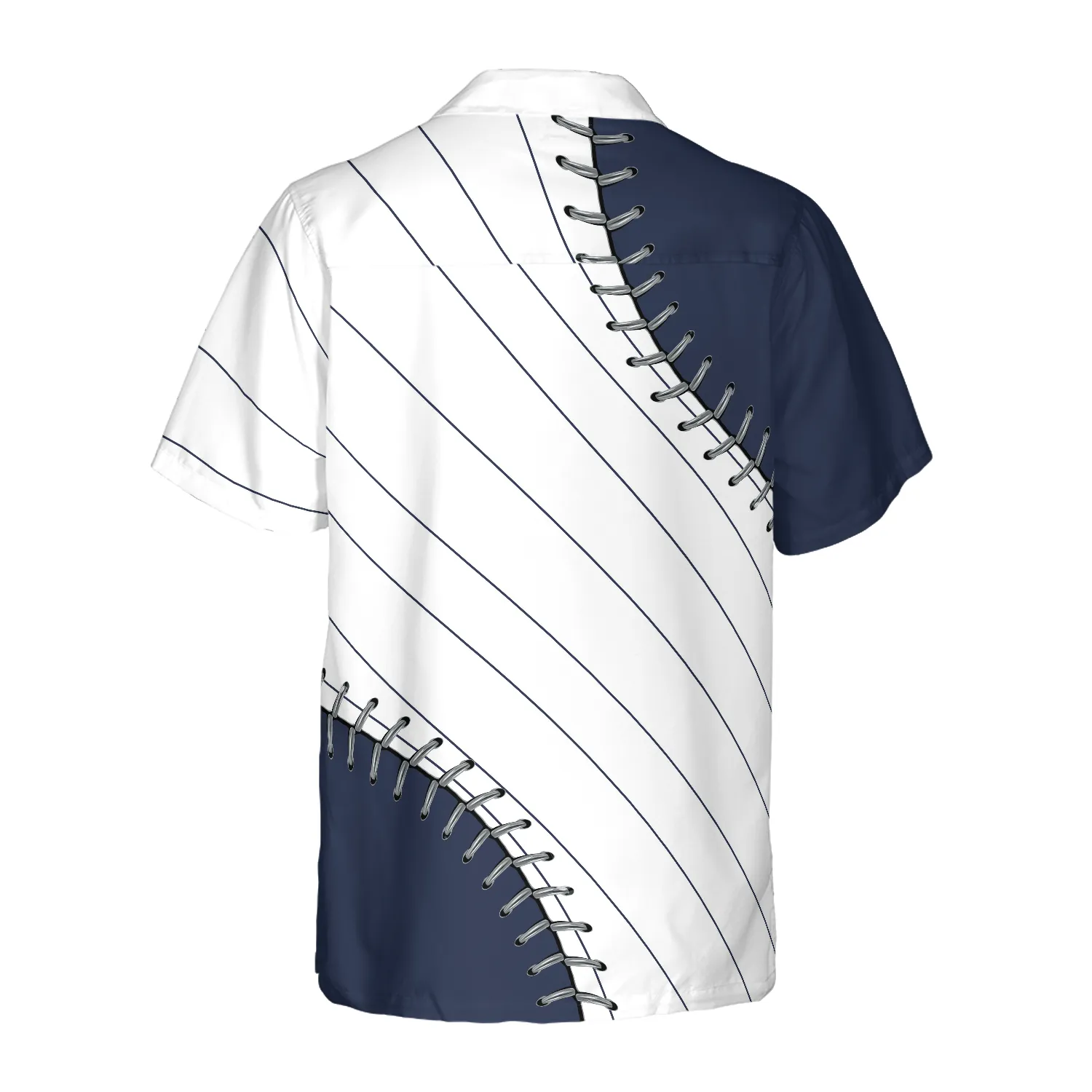 Baseball Lover Navy Blue Hawaiian Shirt