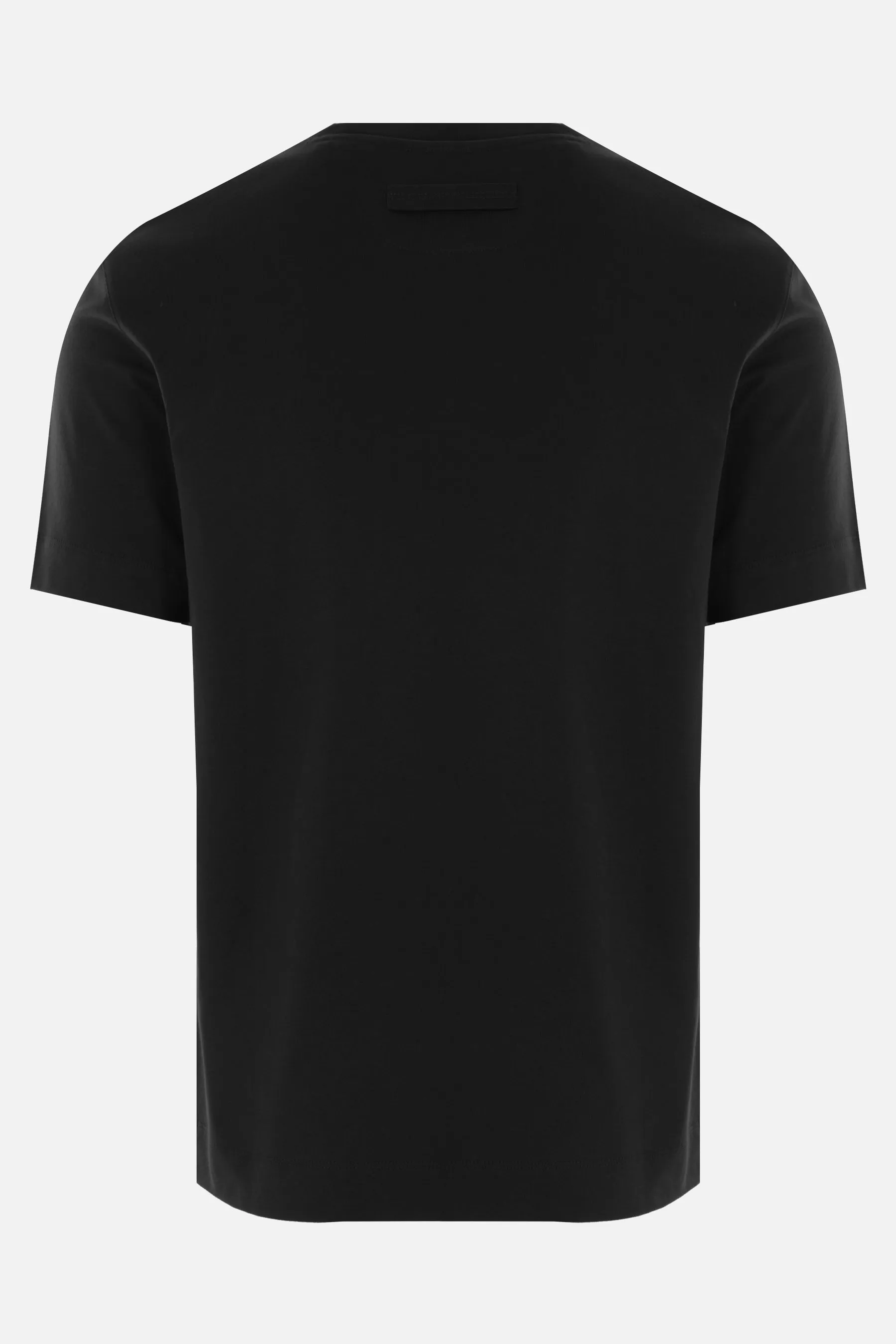 Basic Logo Embroidered Cotton T-Shirt