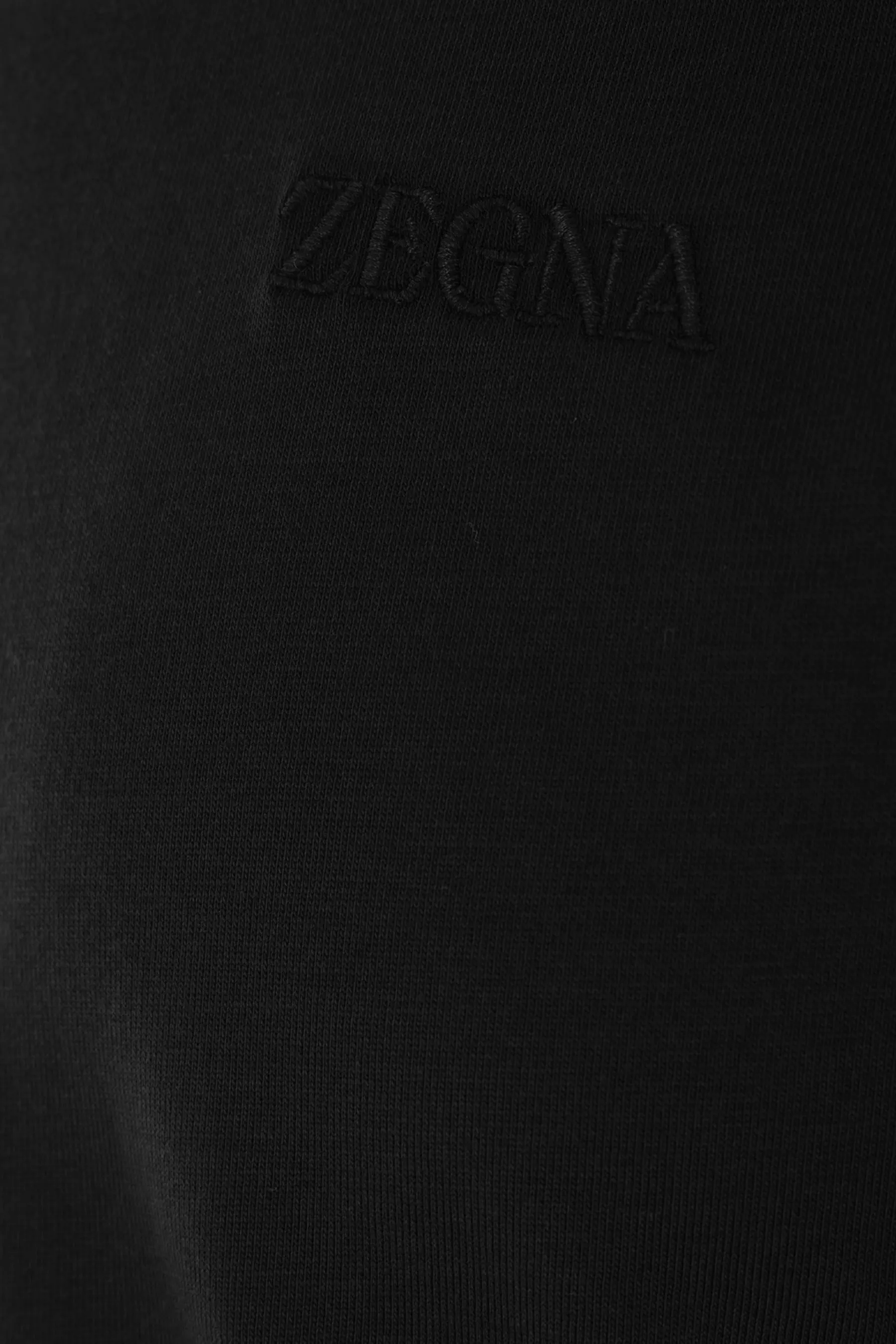 Basic Logo Embroidered Cotton T-Shirt