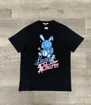 Black Keys "Lucky Charm Angel" Black Oversized Tee (T1072)