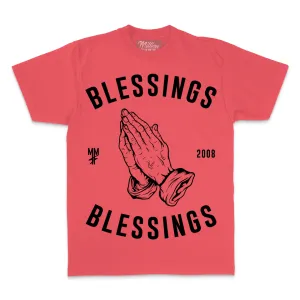 Blessings on Blessings - Coral T-Shirt