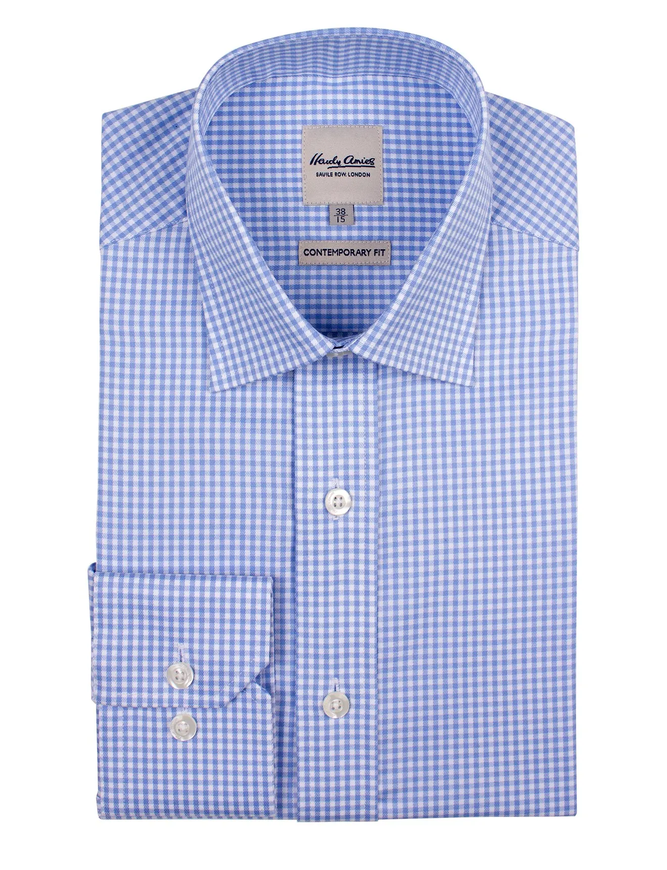 Blue Check Shirt (Contemporary Fit)