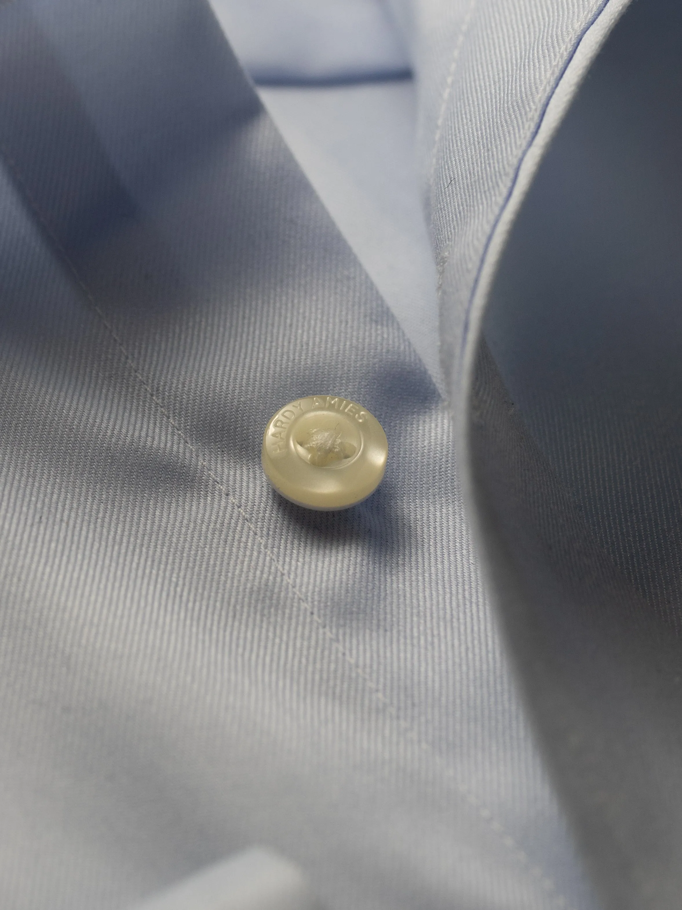 Blue Micro Twill Shirt (Contemporary Fit)