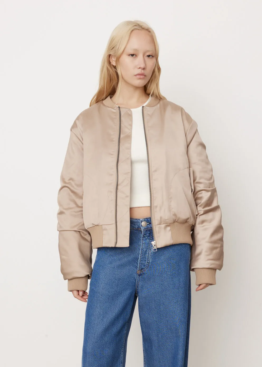 Bree Satin Bomber