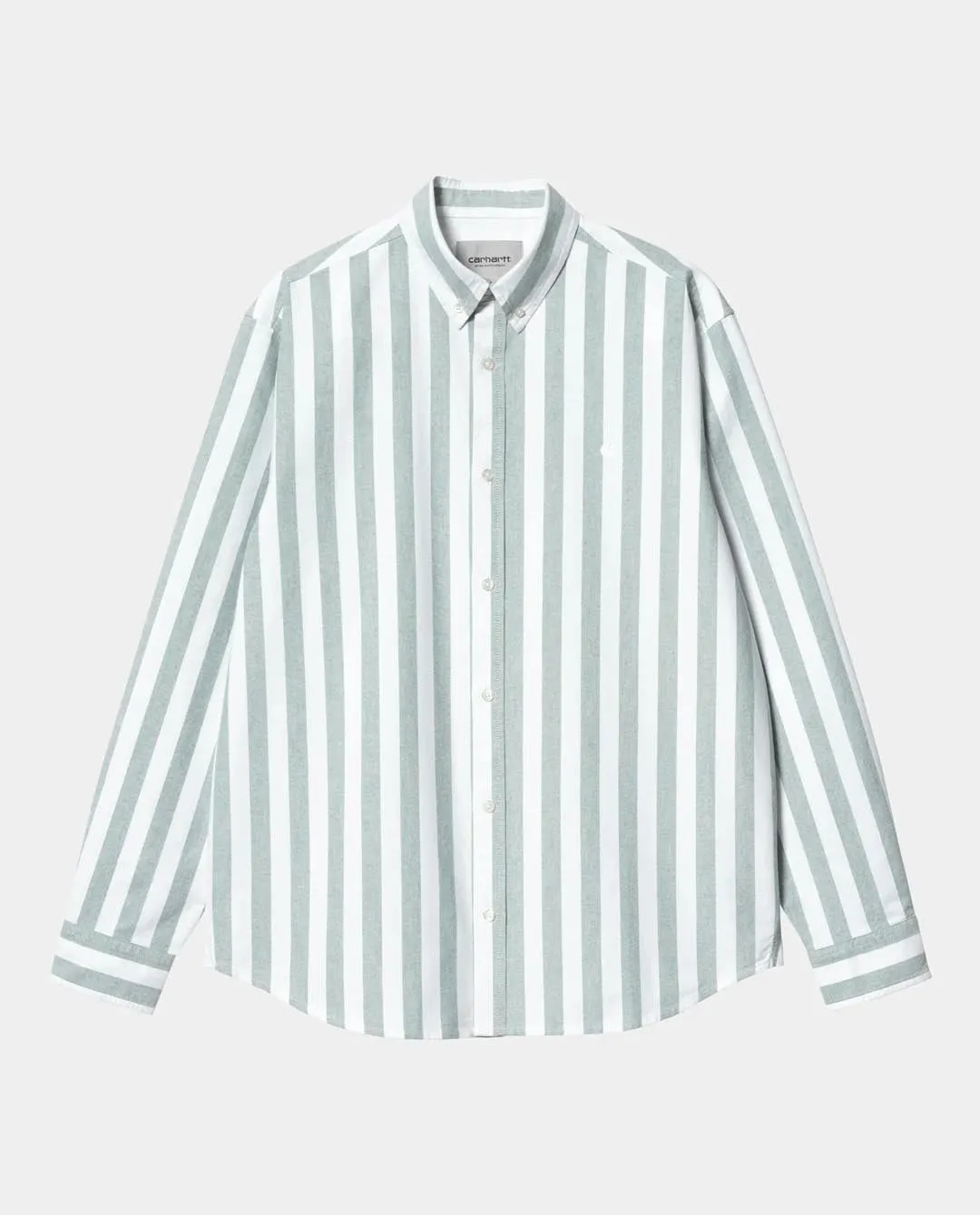 Carhartt WIP - LS Dillon Shirt - Chervil/White