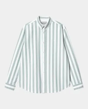Carhartt WIP - LS Dillon Shirt - Chervil/White