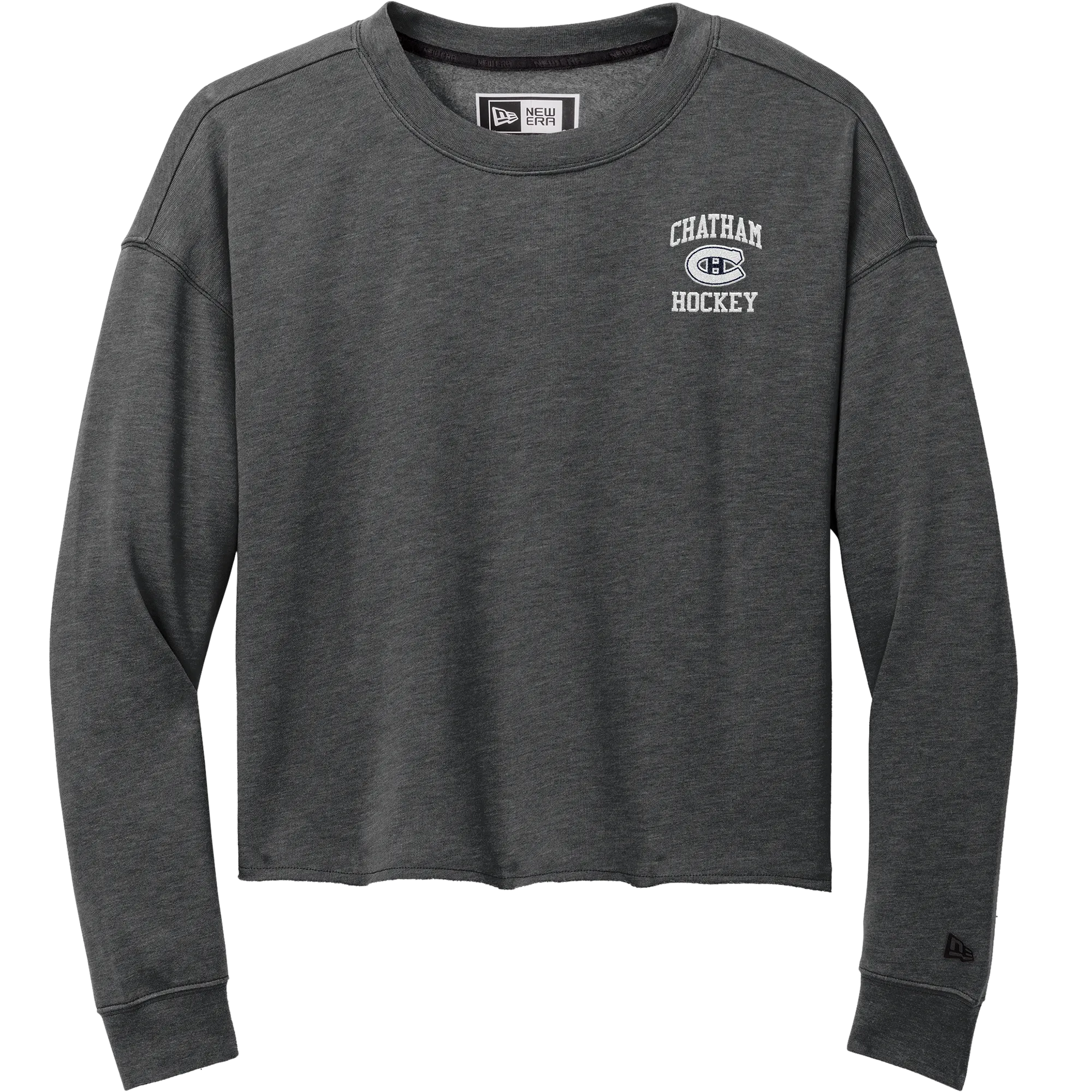Chatham Hockey New Era Ladies Tri-Blend Fleece Crop Crew