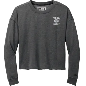 Chatham Hockey New Era Ladies Tri-Blend Fleece Crop Crew