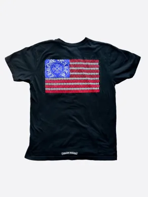 Chrome Hearts American Flag Dagger T-Shirt - Black