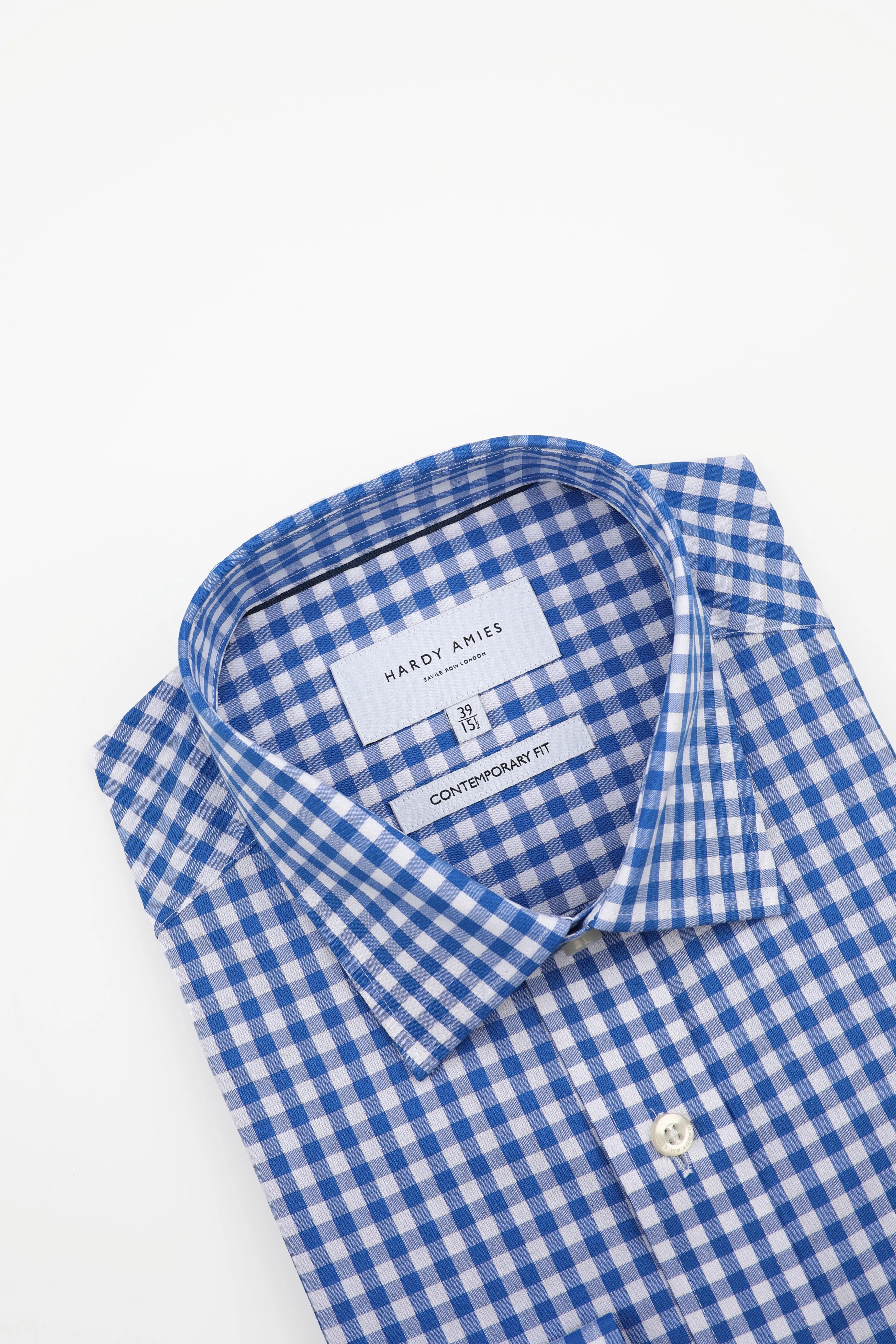 Classic Blue Check Shirt (Contemporary Fit)