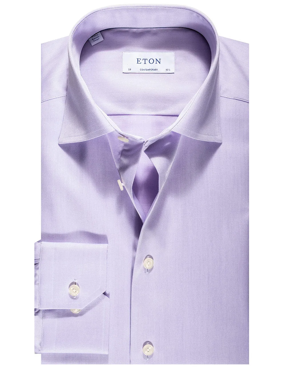 Contemporary Fit Single Cuff Shirt Purple