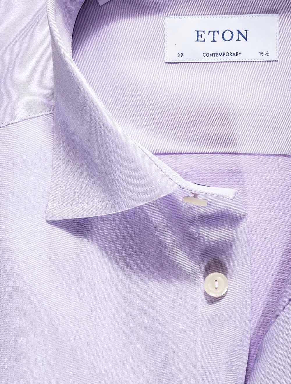 Contemporary Fit Single Cuff Shirt Purple