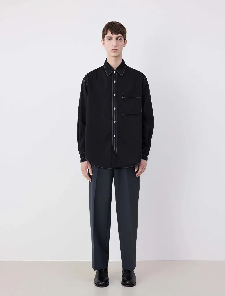 CONTRAST STITCH SHIRT