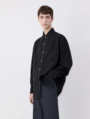 CONTRAST STITCH SHIRT
