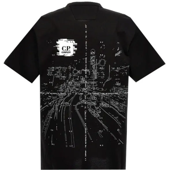 CP Company Black Graphic T-Shirt