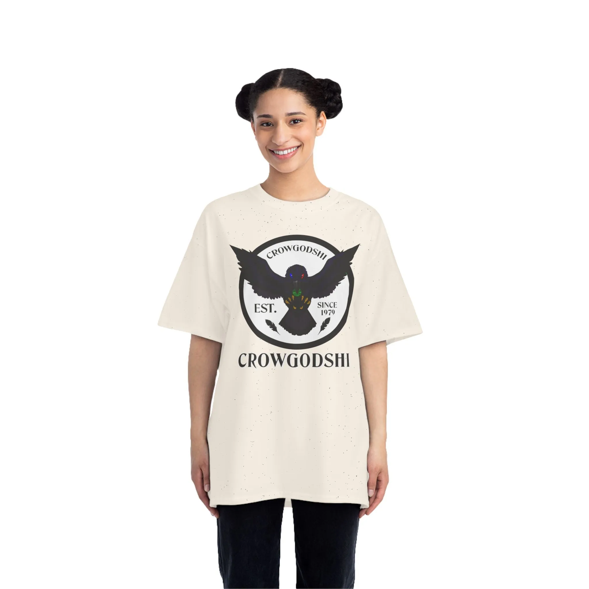 Crowgodshi First Generation Limited Edition Beefy-T®, WHITE LOGO