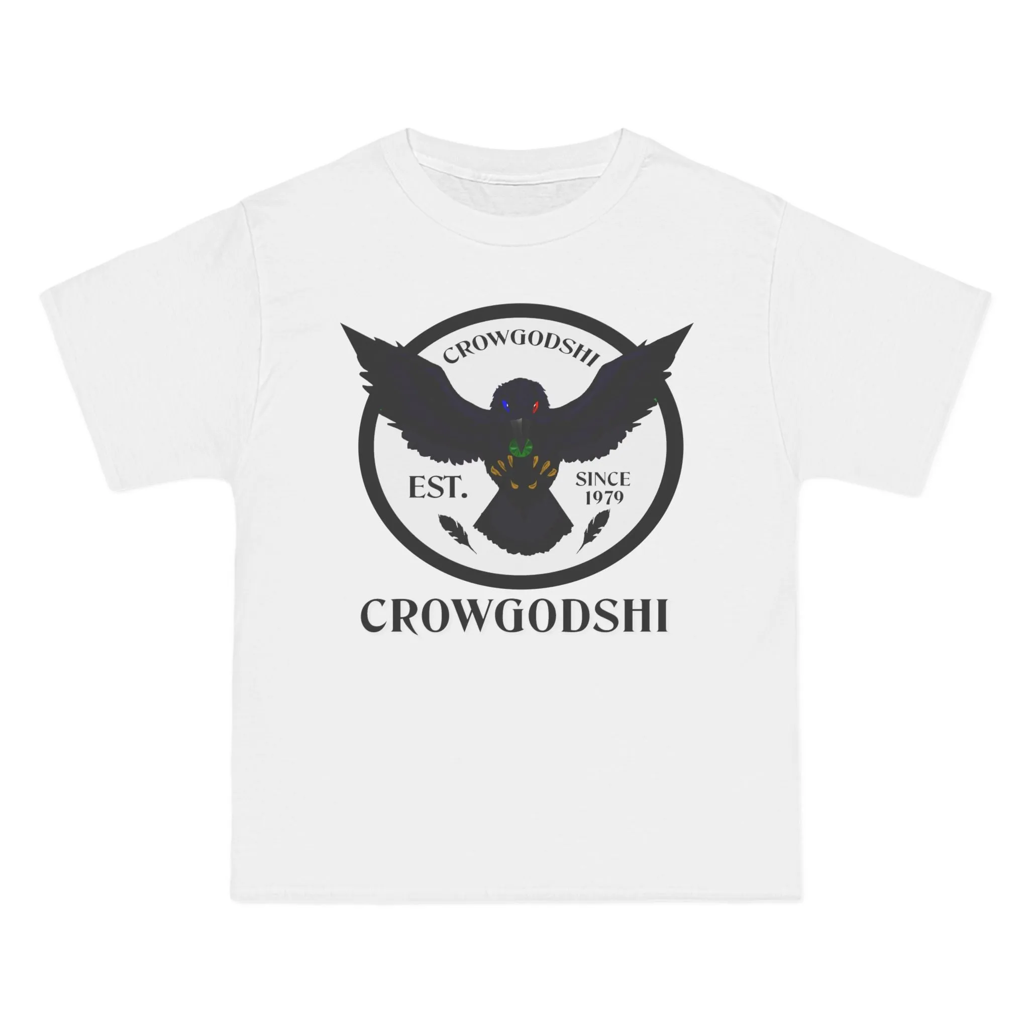 Crowgodshi First Generation Limited Edition Beefy-T®, WHITE LOGO