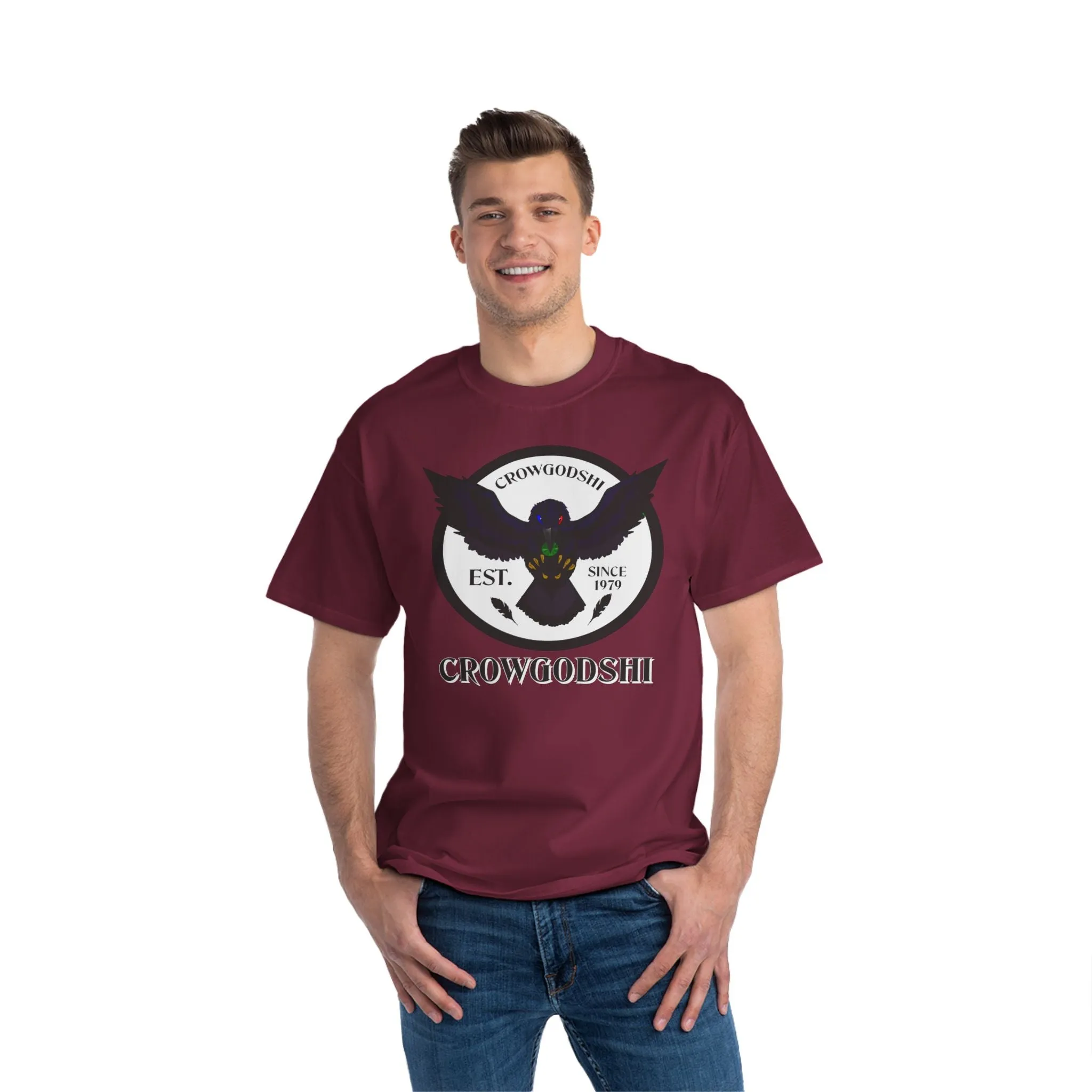 Crowgodshi First Generation Limited Edition Beefy-T®, WHITE LOGO