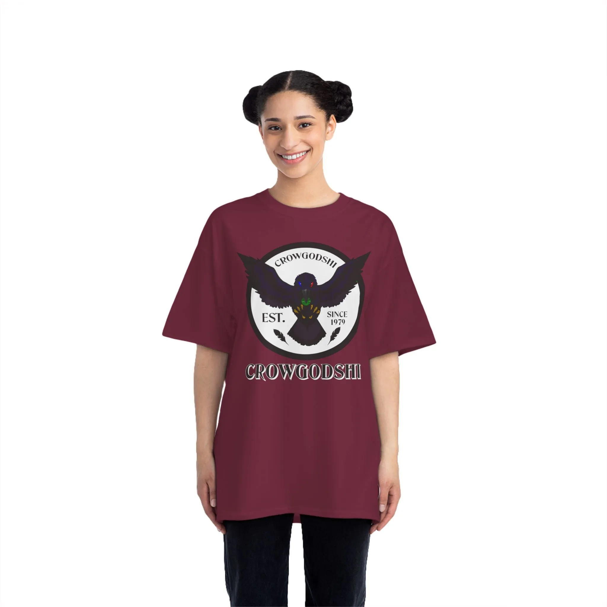 Crowgodshi First Generation Limited Edition Beefy-T®, WHITE LOGO