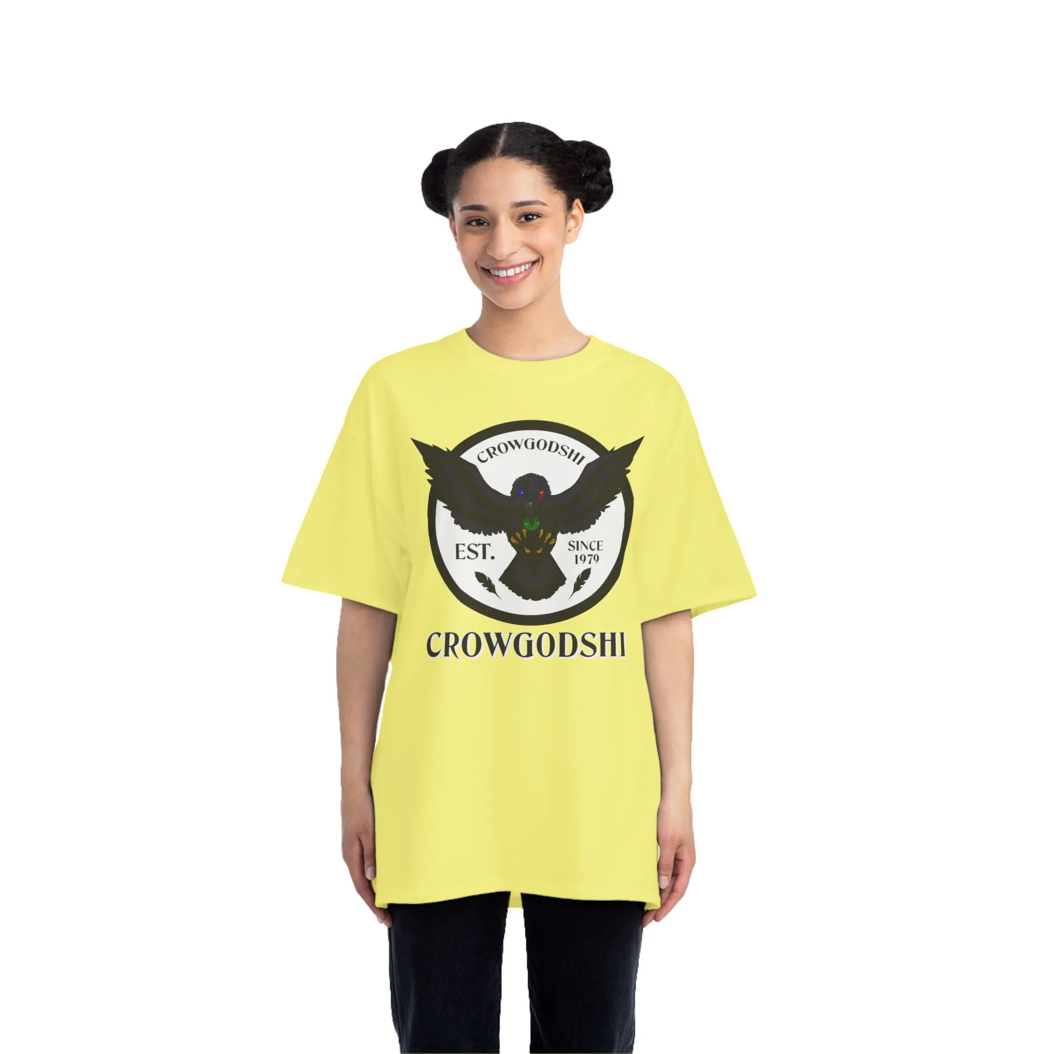 Crowgodshi First Generation Limited Edition Beefy-T®, WHITE LOGO