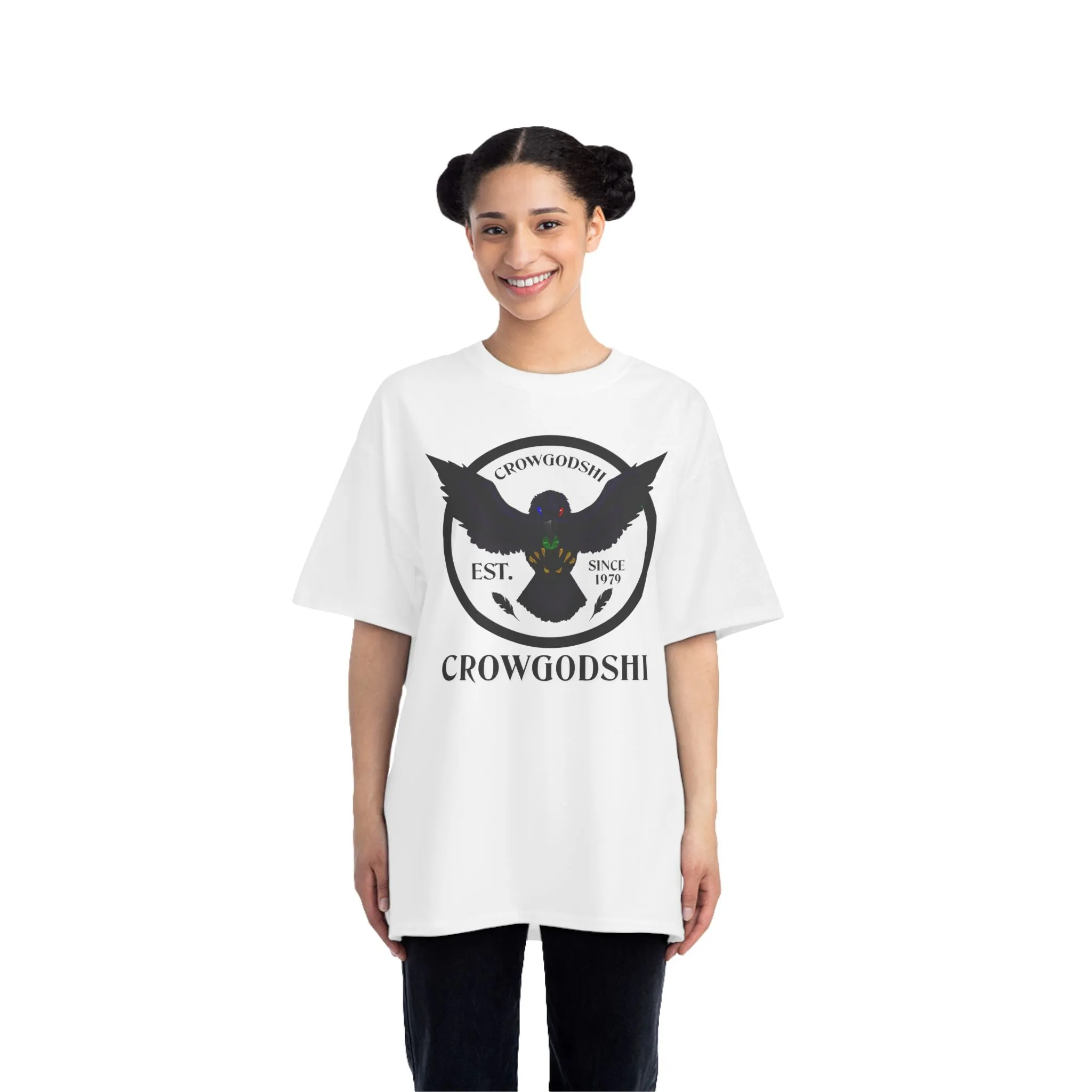 Crowgodshi First Generation Limited Edition Beefy-T®, WHITE LOGO