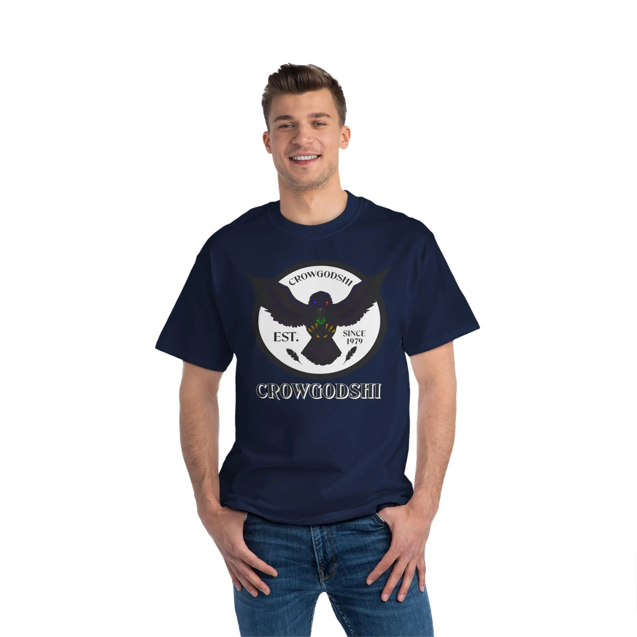 Crowgodshi First Generation Limited Edition Beefy-T®, WHITE LOGO