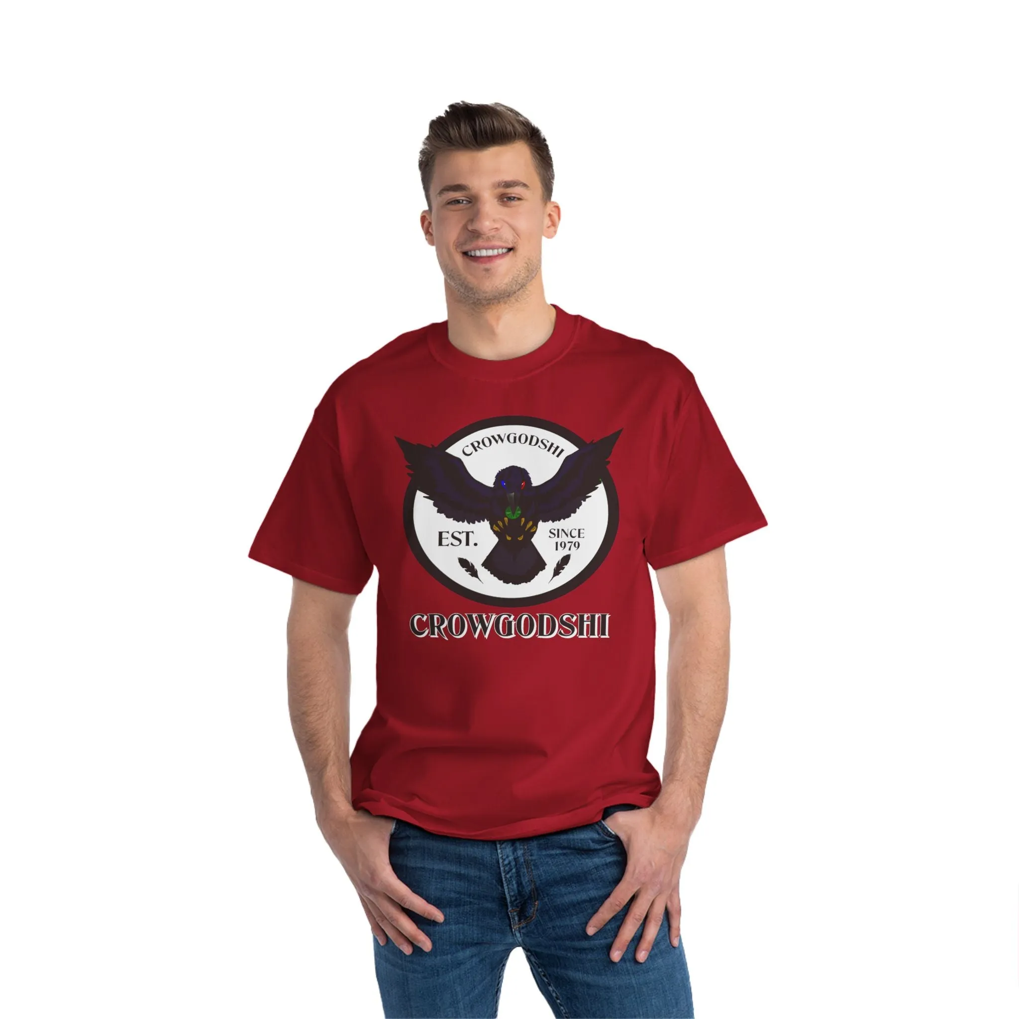Crowgodshi First Generation Limited Edition Beefy-T®, WHITE LOGO