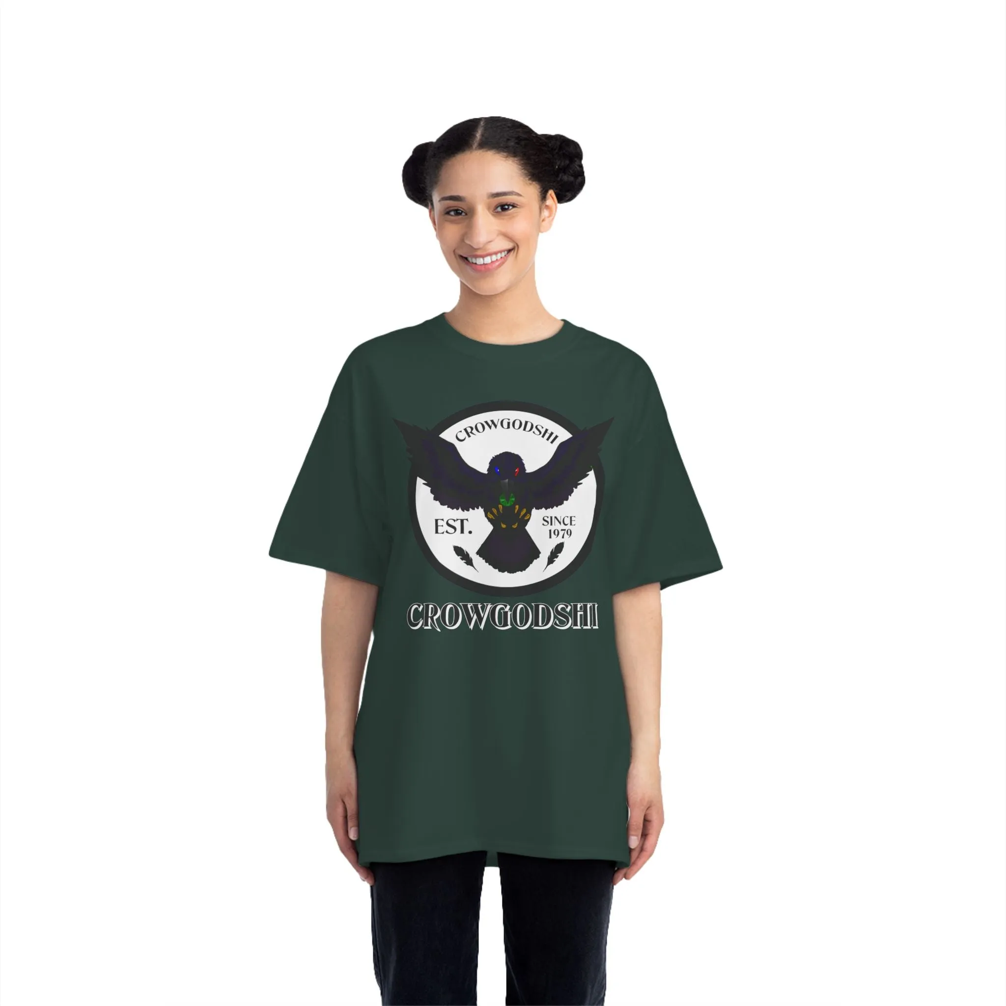 Crowgodshi First Generation Limited Edition Beefy-T®, WHITE LOGO