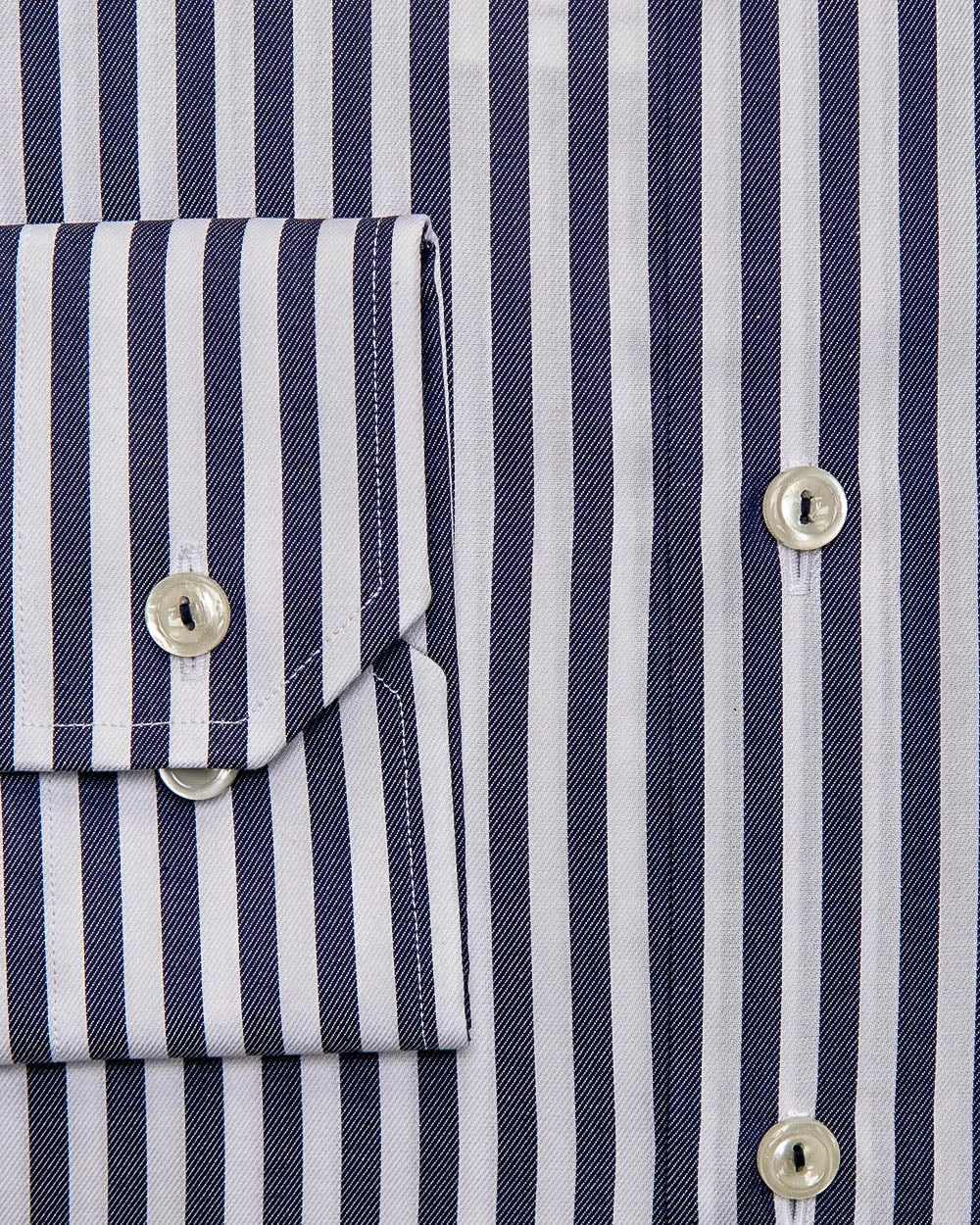 Dark Blue Striped Dress Shirt