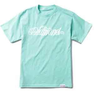 Diamond Supply Co Diamond Giant Script T-shirt Diamond Blue