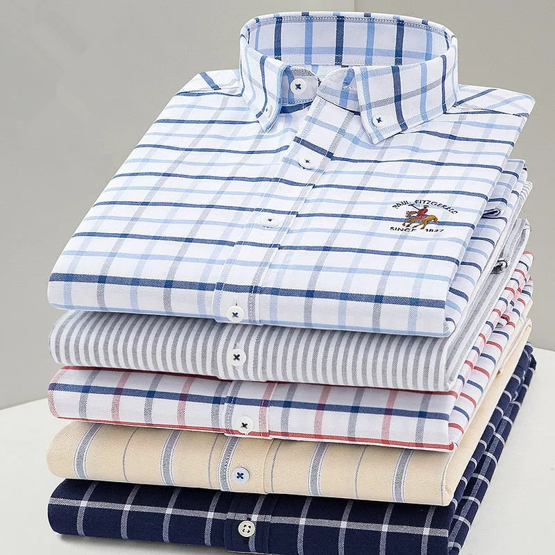 Dressing Smart  -   Men Shirt Oxford fit. 100% Cotton Shirt