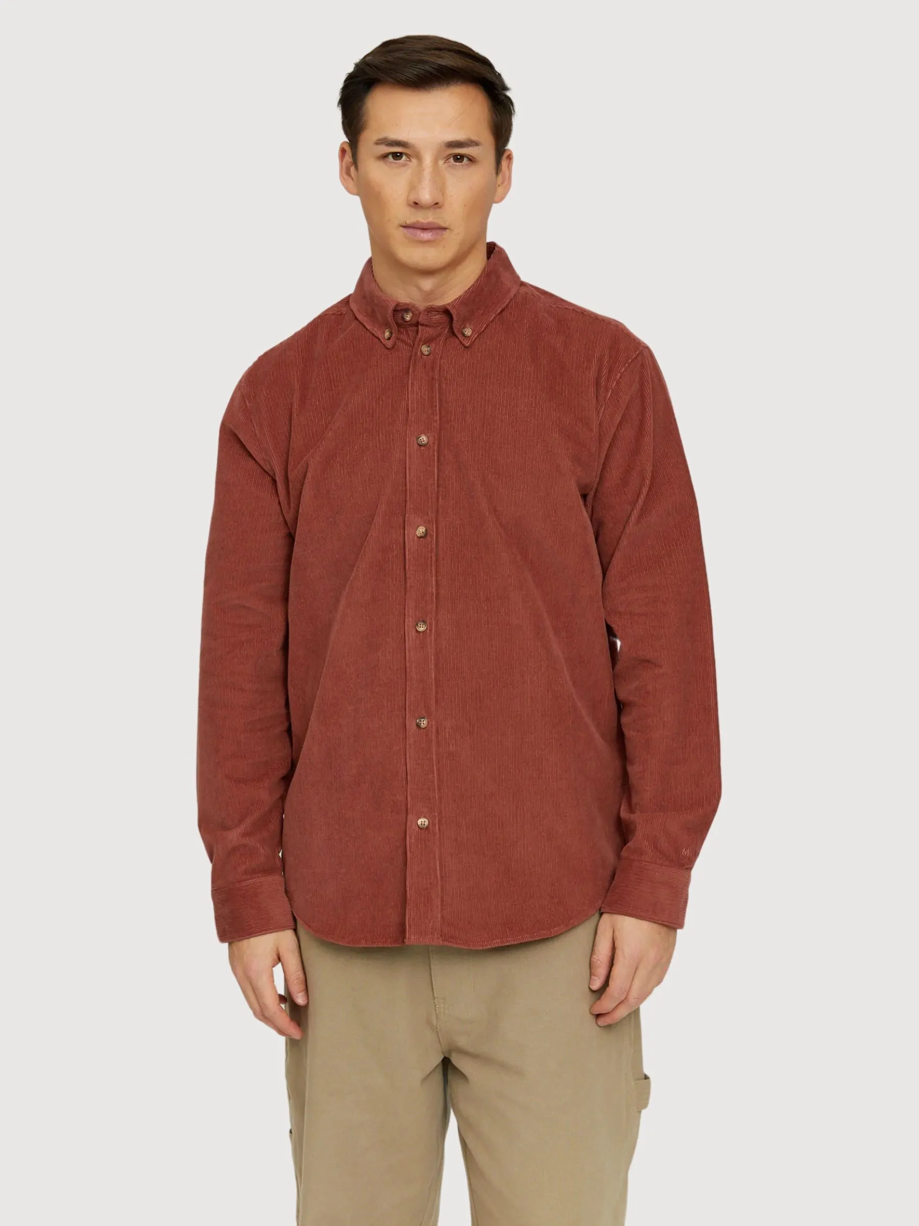 Elon Man Shirt Mahogany | Mazine
