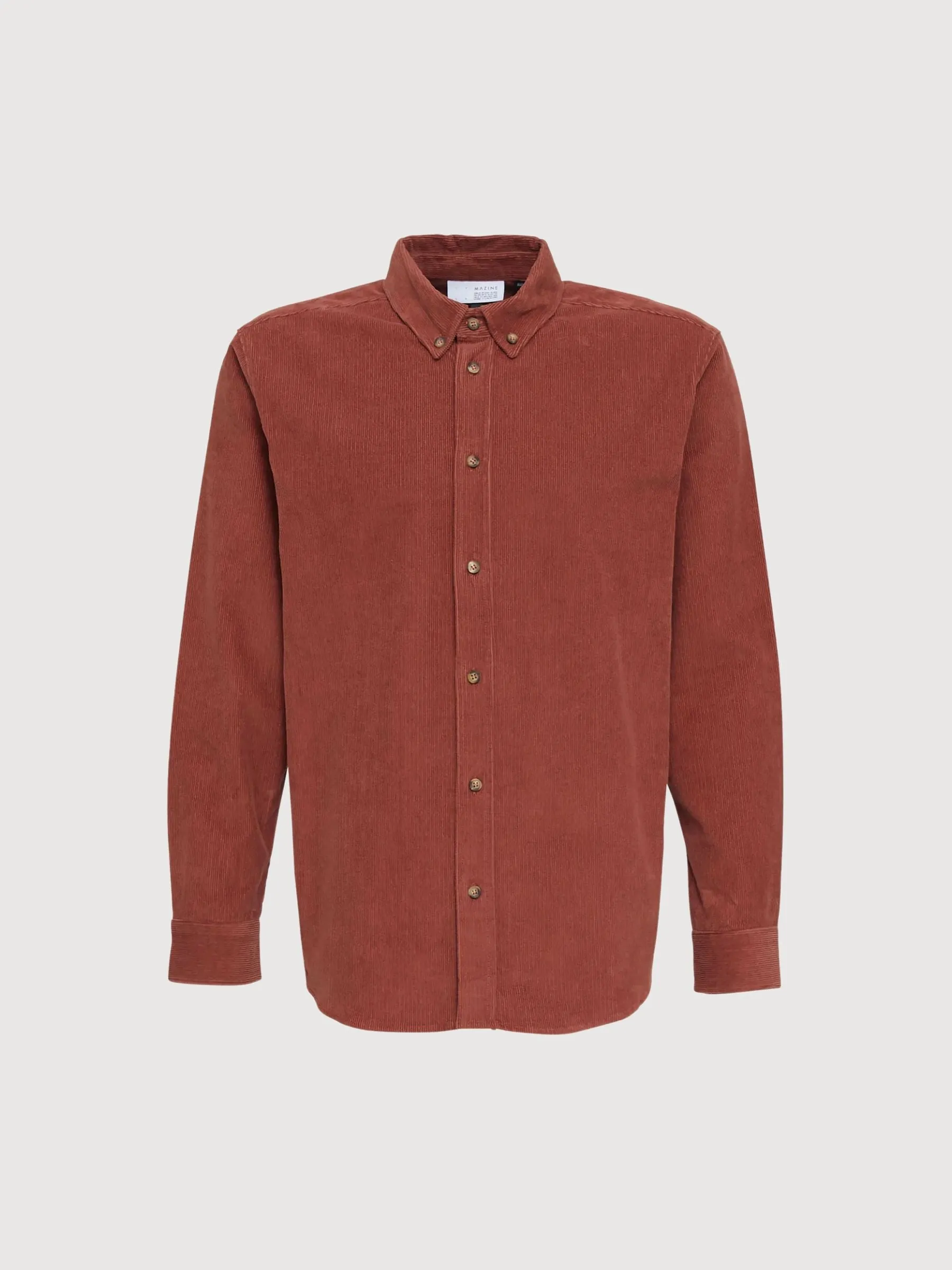 Elon Man Shirt Mahogany | Mazine