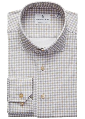 Emanuel Berg Modern 4 Flex Stretch Knit Shirt | Light Beige