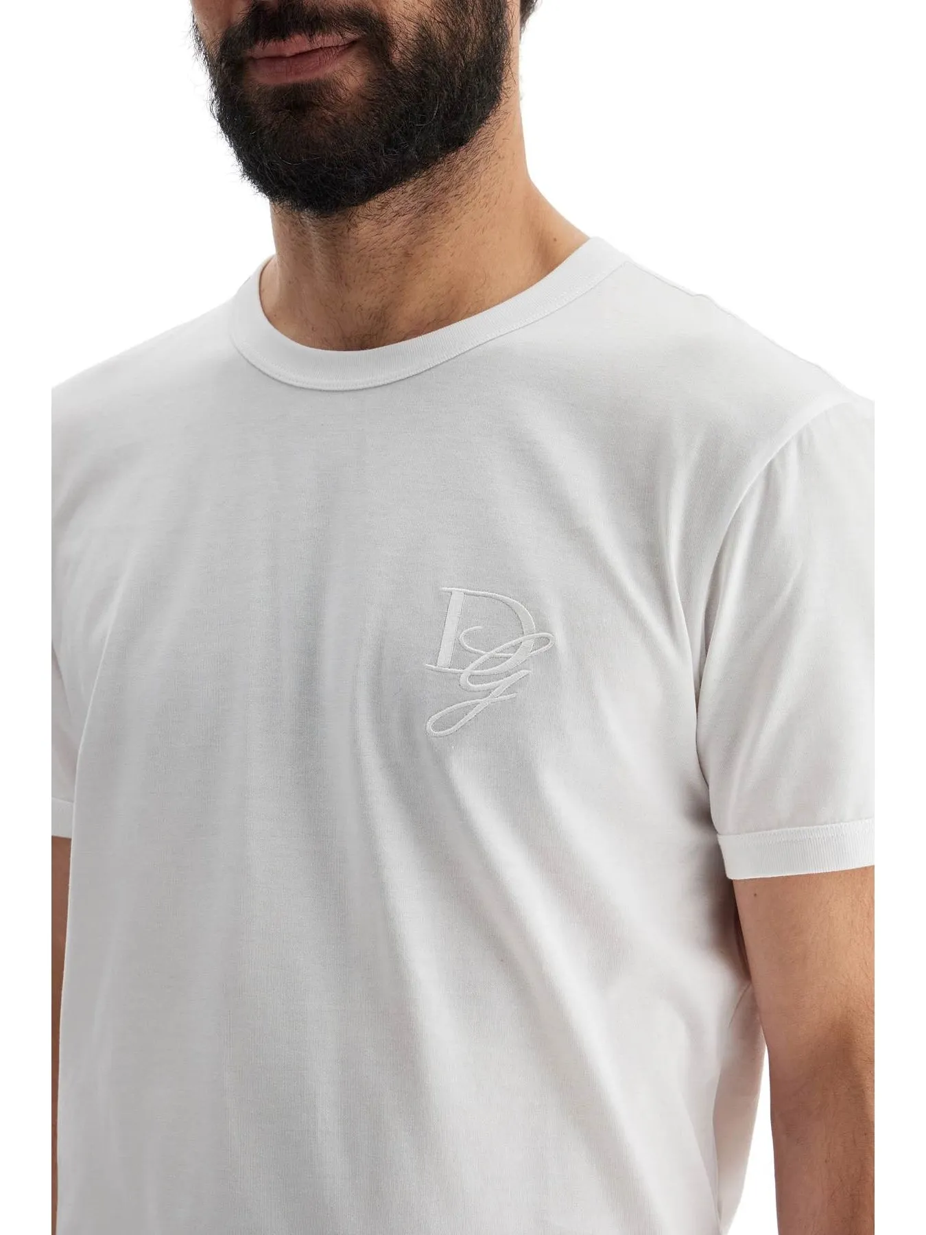 Embroidered Cotton T-Shirt