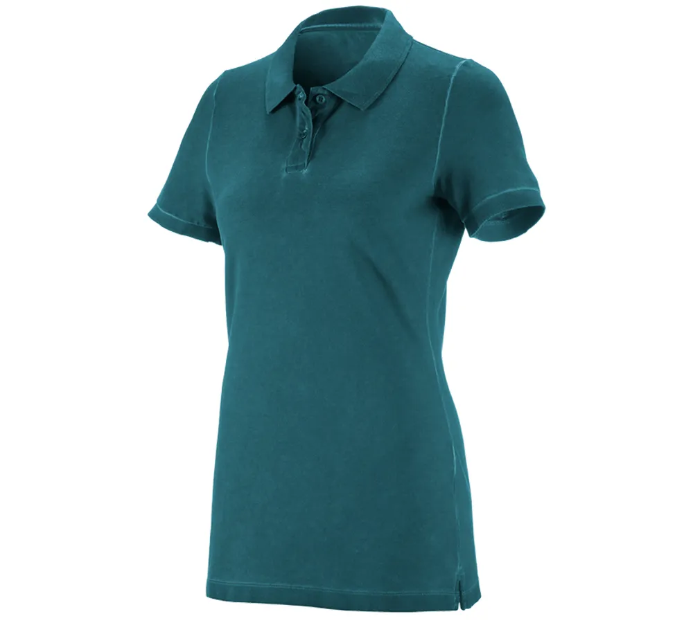 e.s. Polo shirt vintage cotton stretch, ladies'